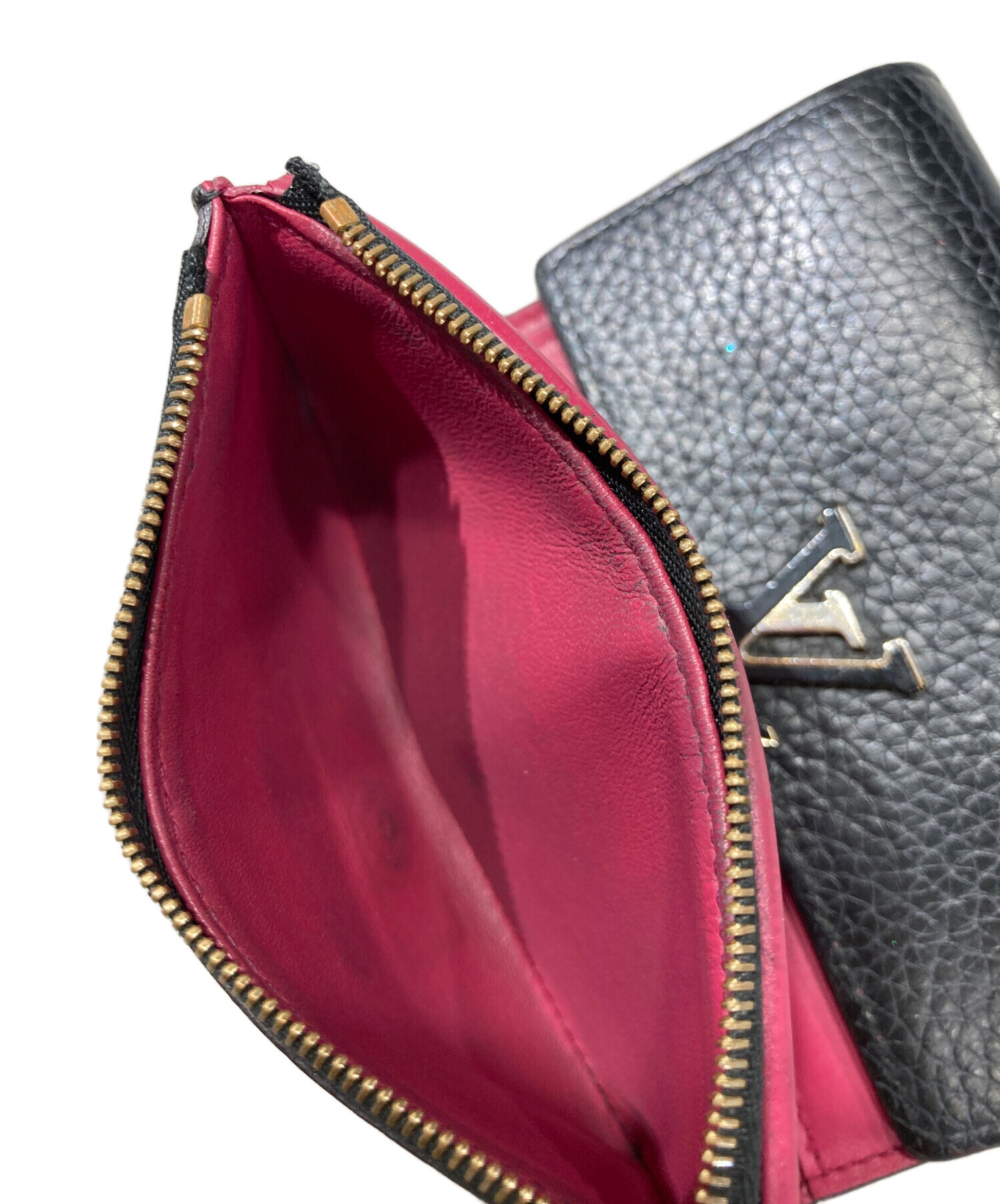 中古・古着通販】LOUIS VUITTON (ルイ ヴィトン) 3つ折り財布 ブラック