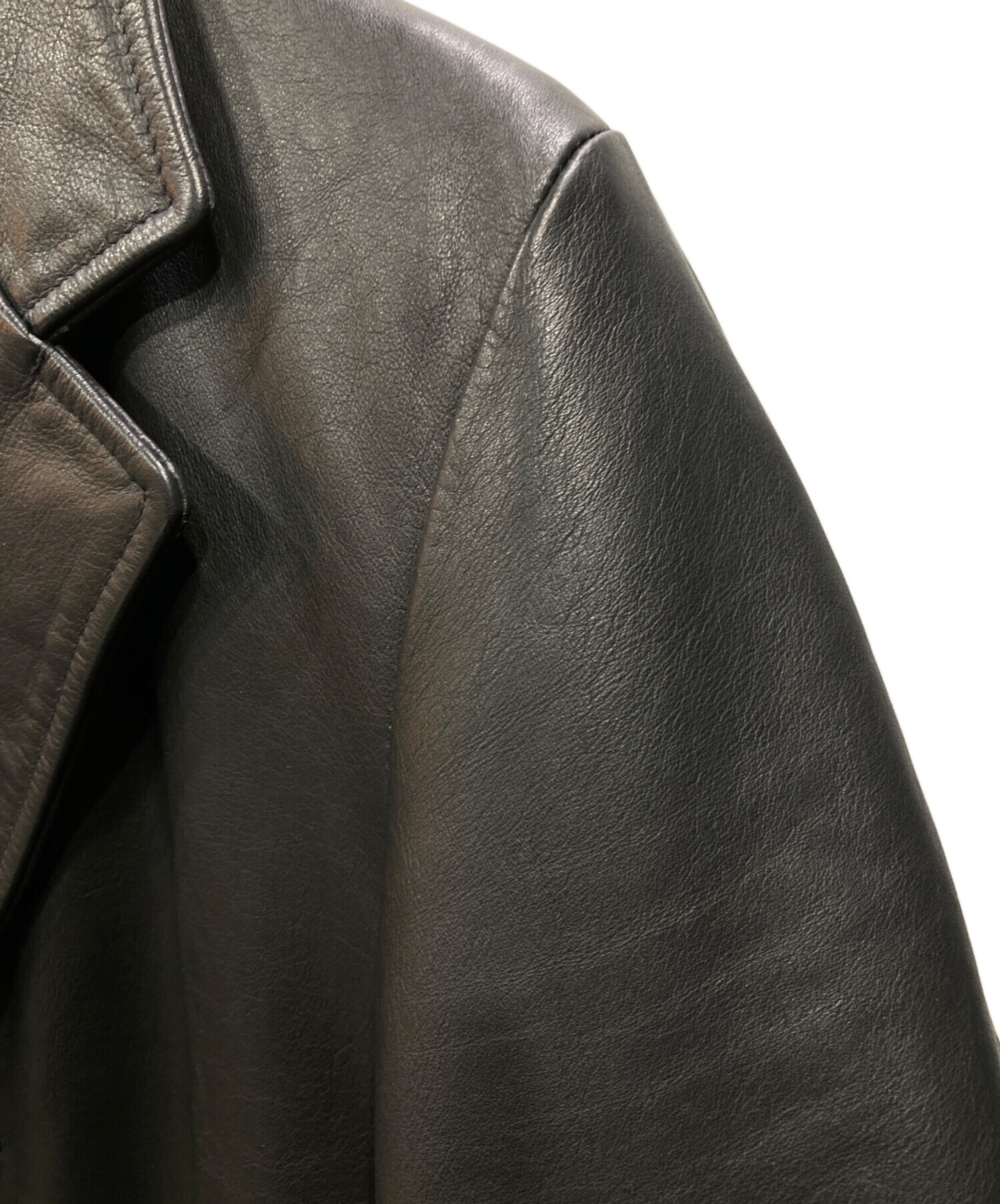 中古・古着通販】Schott (ショット) LEATHER CHESTER LONG COAT