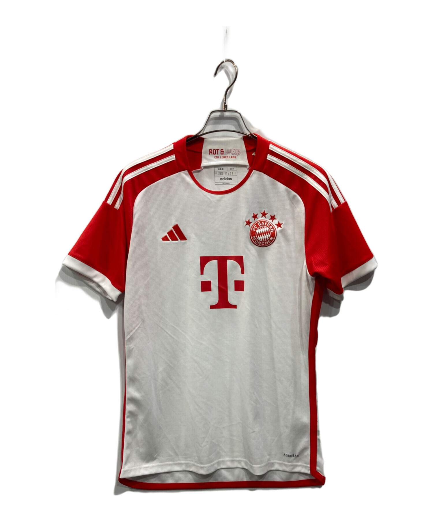 新品★アディダス★バイエルンミュンヘン★ユニフォーム★ゲームシャツ★赤白★3XL 中古・古着通販】adidas (アディダス) バイエルンミュンヘンゲーム