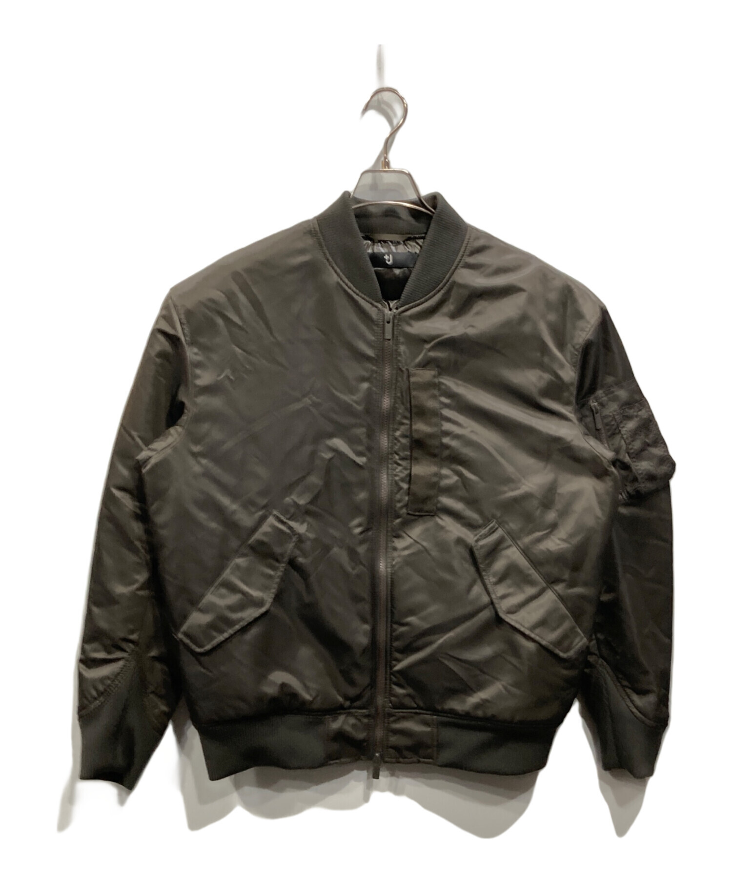 【新品未使用】UNIQLO +J ハイブリッドダウン MA-1 オリーブLサイズ 中古・古着通販】UNIQLO+J (ユニクロ ジェイ) ハイブリッドダウン