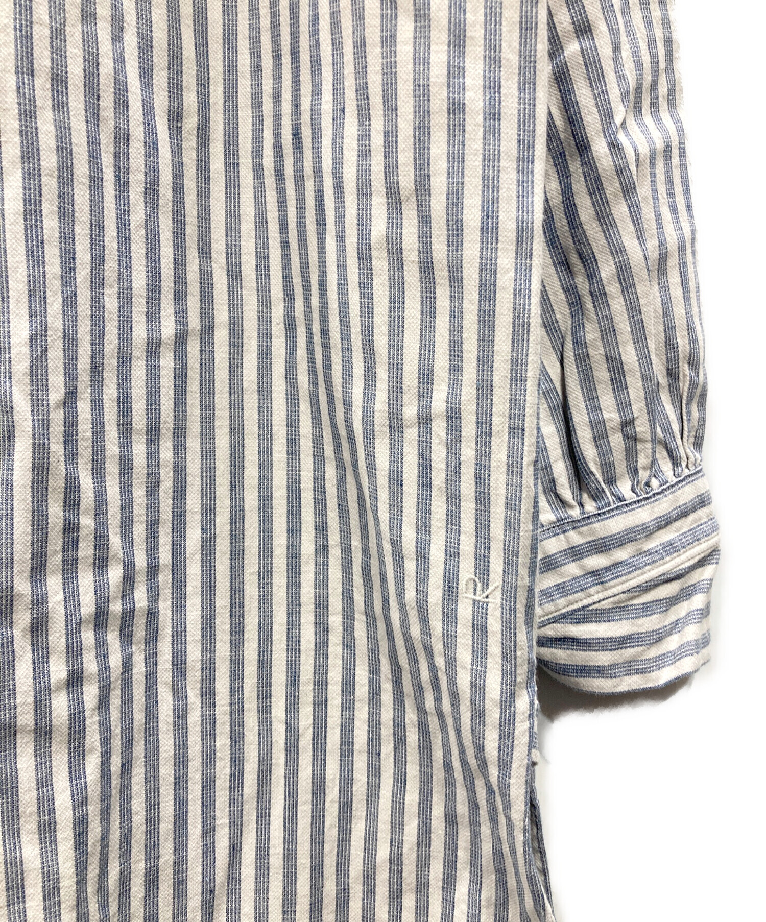 良品 45R フォーティファイブアール チェック柄 ウールミリタリーシャツ グレー レディース 古着 中古 USED 中古・古着通販】45R (フォーティファイブ・アール) 二重織ネル