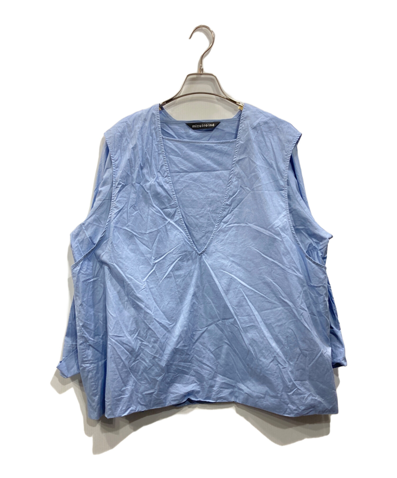 中古・古着通販】mizuiro-ind (ミズイロインド) レイヤードブラウス 