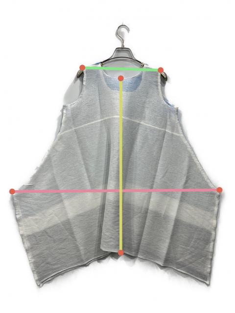 me ISSEY MIYAKE SEE-THROUGH CREPE スターシースルークレープ MI52FT563 チュニック 25SS Cグレー レディース ミー イッセイミヤケ【中古】6-0407S♪ me ISSEY MIYAKE SEE-THROUGH CREPE スターシースルークレープ