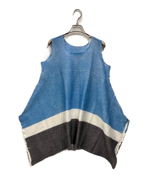 me ISSEY MIYAKE SEE-THROUGH CREPE スターシースルークレープ MI52FT563 チュニック 25SS Cグレー レディース ミー イッセイミヤケ【中古】6-0407S♪ me ISSEY MIYAKE SEE-THROUGH CREPE スターシースルークレープ