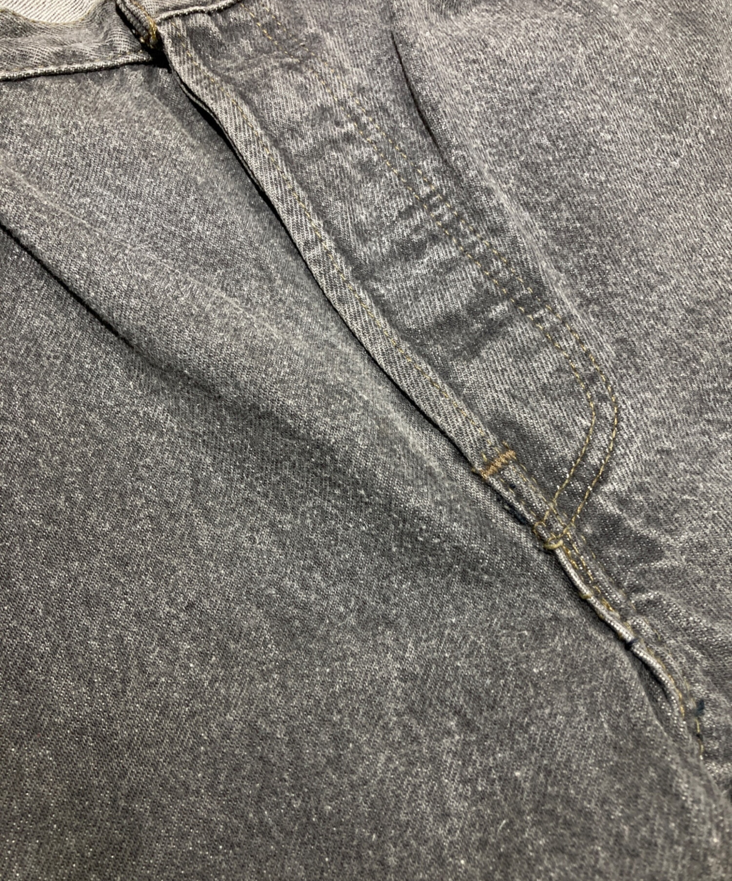 中古・古着通販】LEVI'S (リーバイス) 901ブラックデニムパンツ グレー