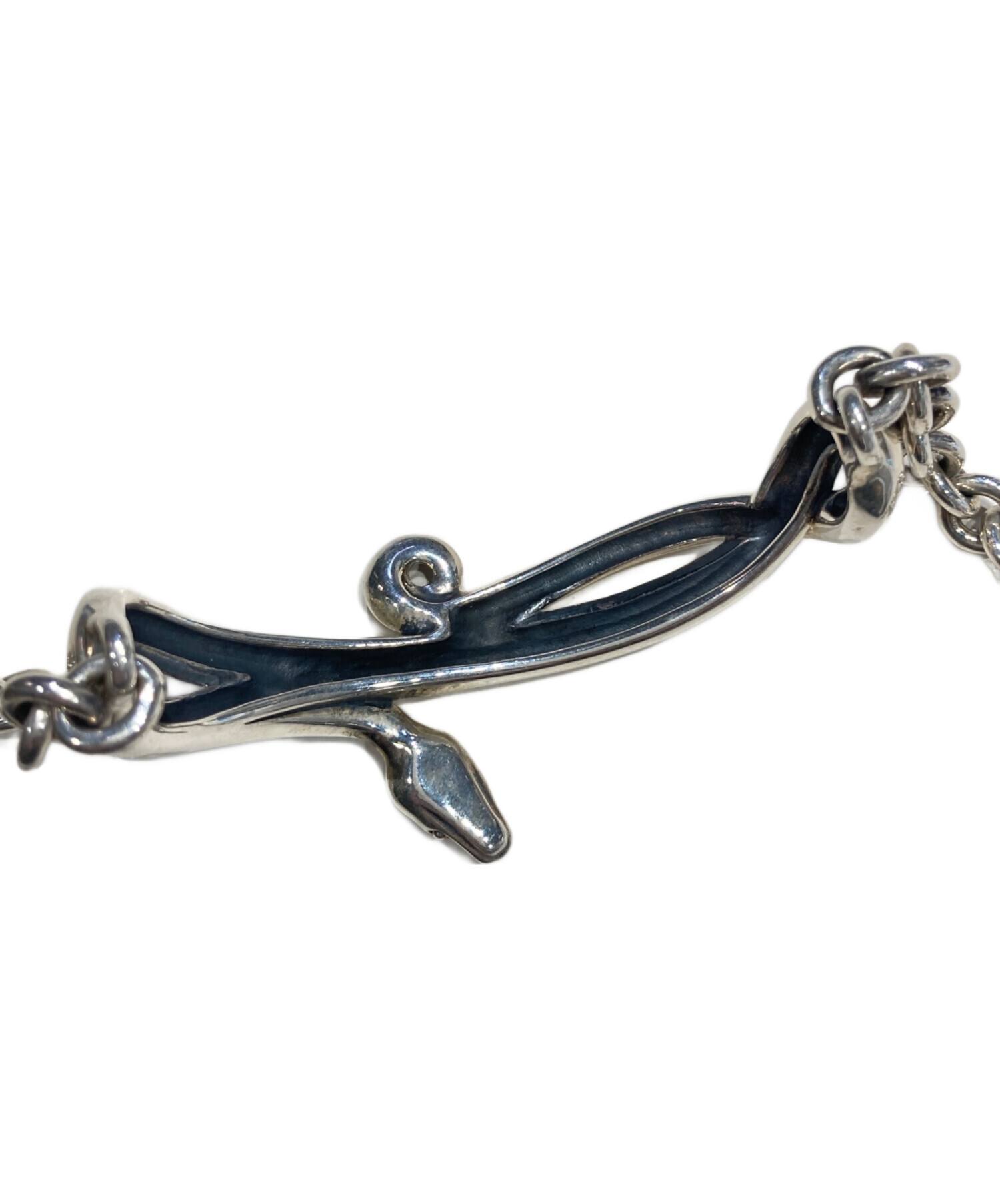 【ギャラ付】PUERTA DEL SOL/プエルタデルソル スネーク クロスネックレス w/ダイヤモンド 0.18ct /000 プエルタデルソル クロス スネークの通販