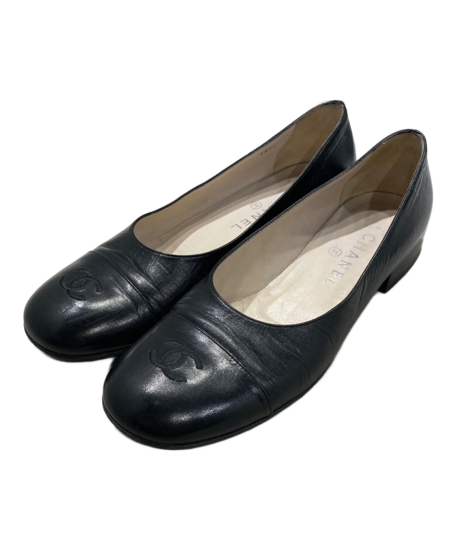 中古・古着通販】CHANEL (シャネル) ココマークフラットパンプス