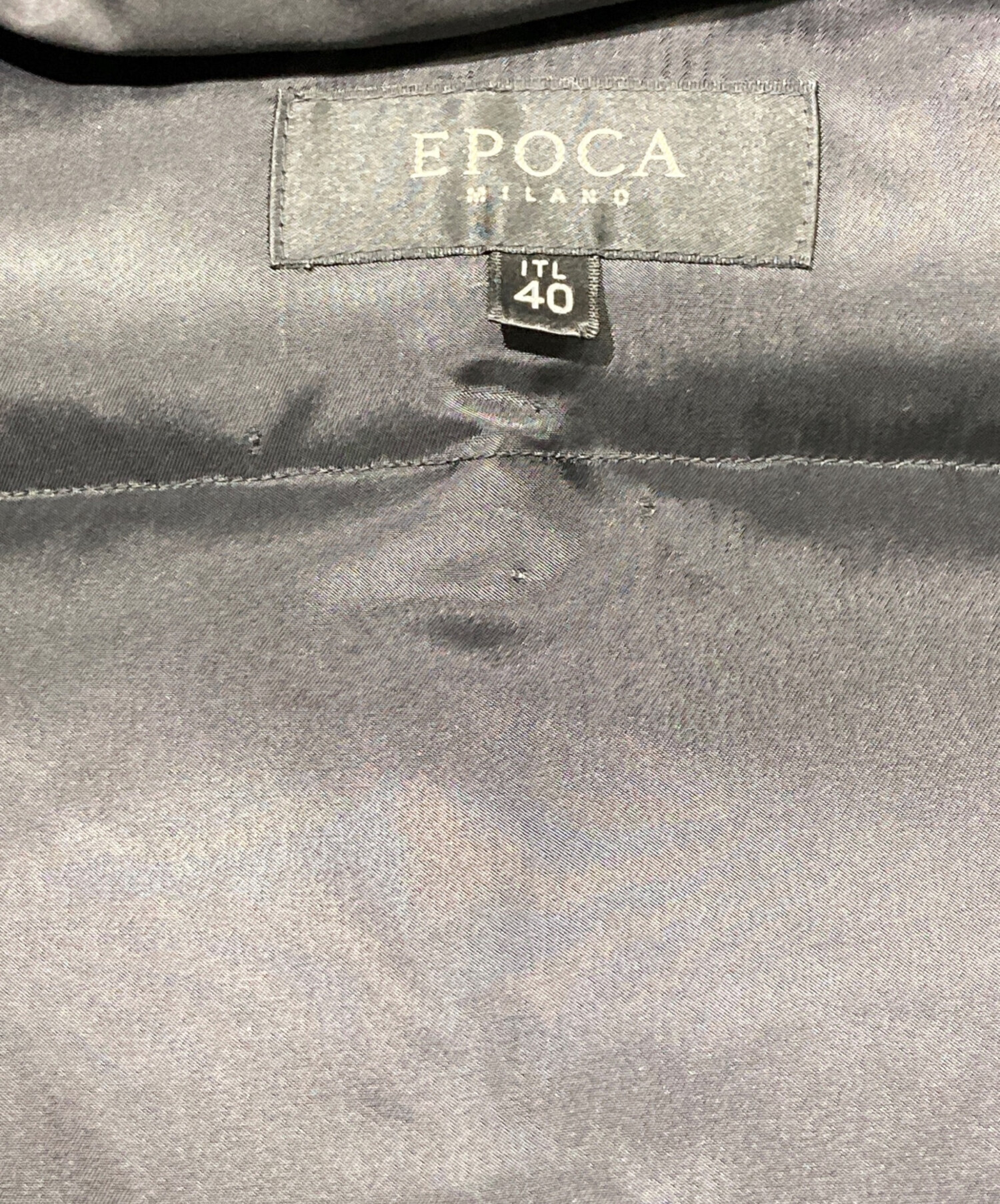 中古・古着通販】EPOCA (エポカ) ダウンコート ブラック サイズ:40