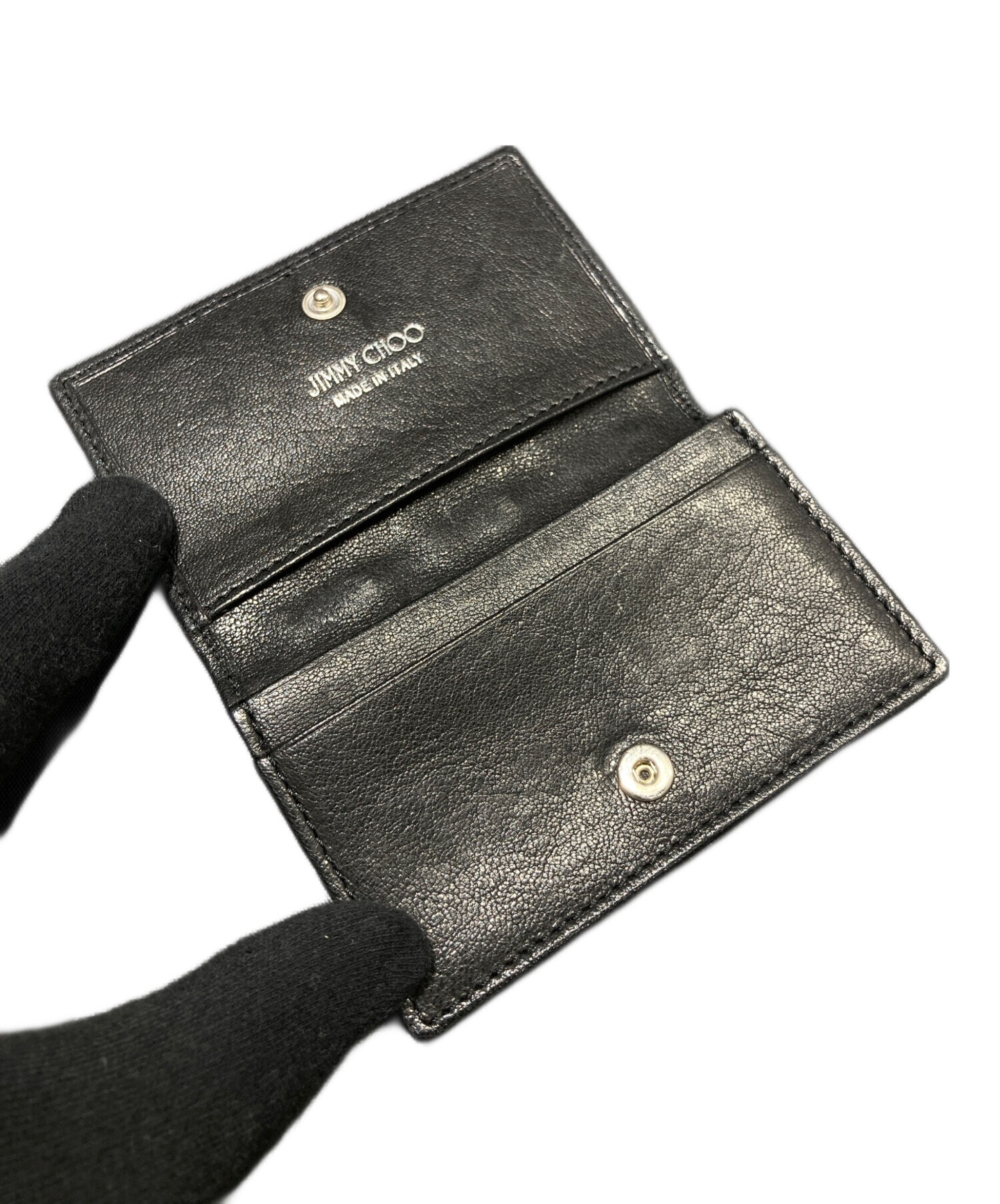 中古・古着通販】JIMMY CHOO (ジミーチュウ) 名刺入れ ブラック