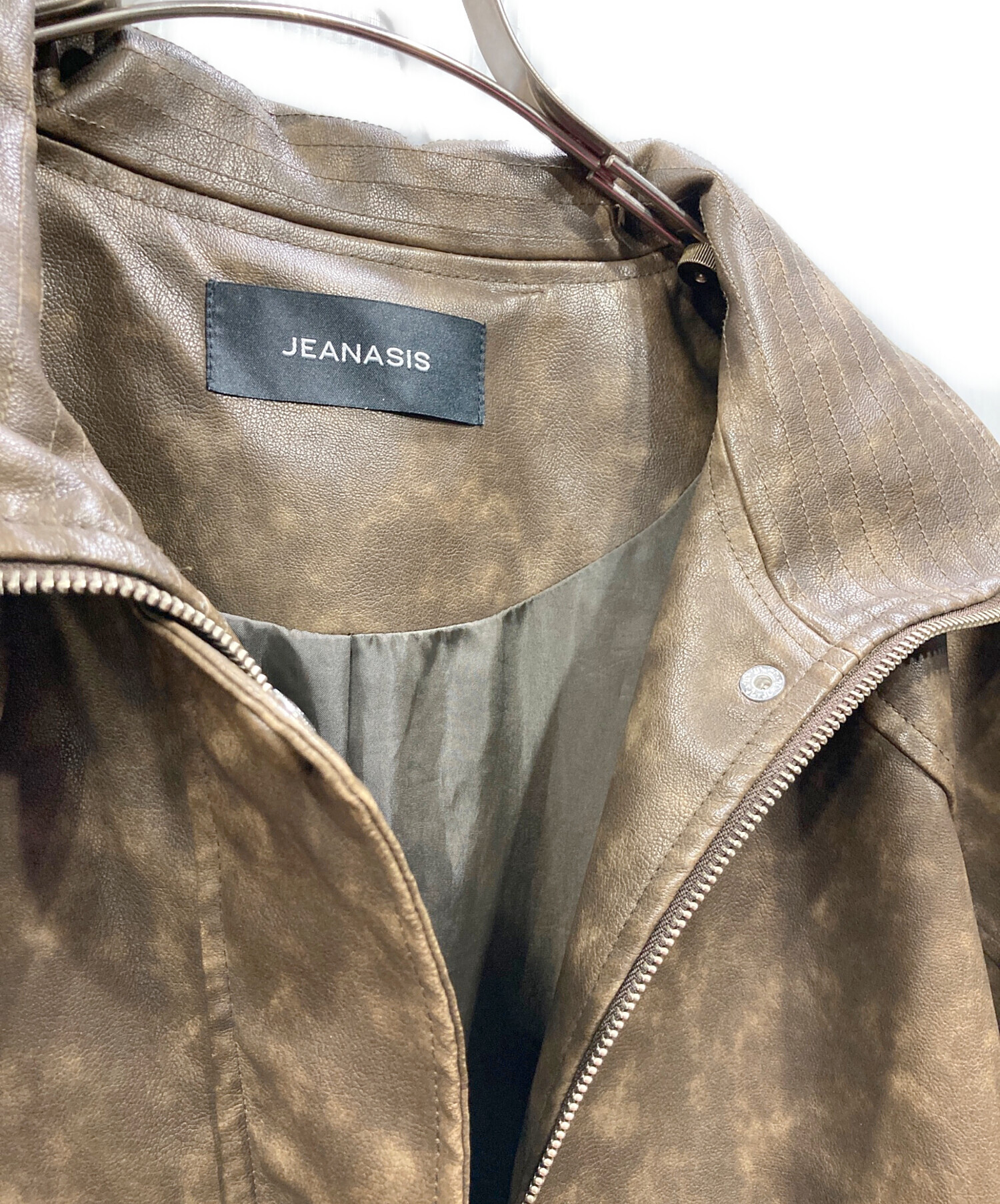 中古・古着通販】JEANASIS (ジーナシス) ヴィンテージレザーBIG