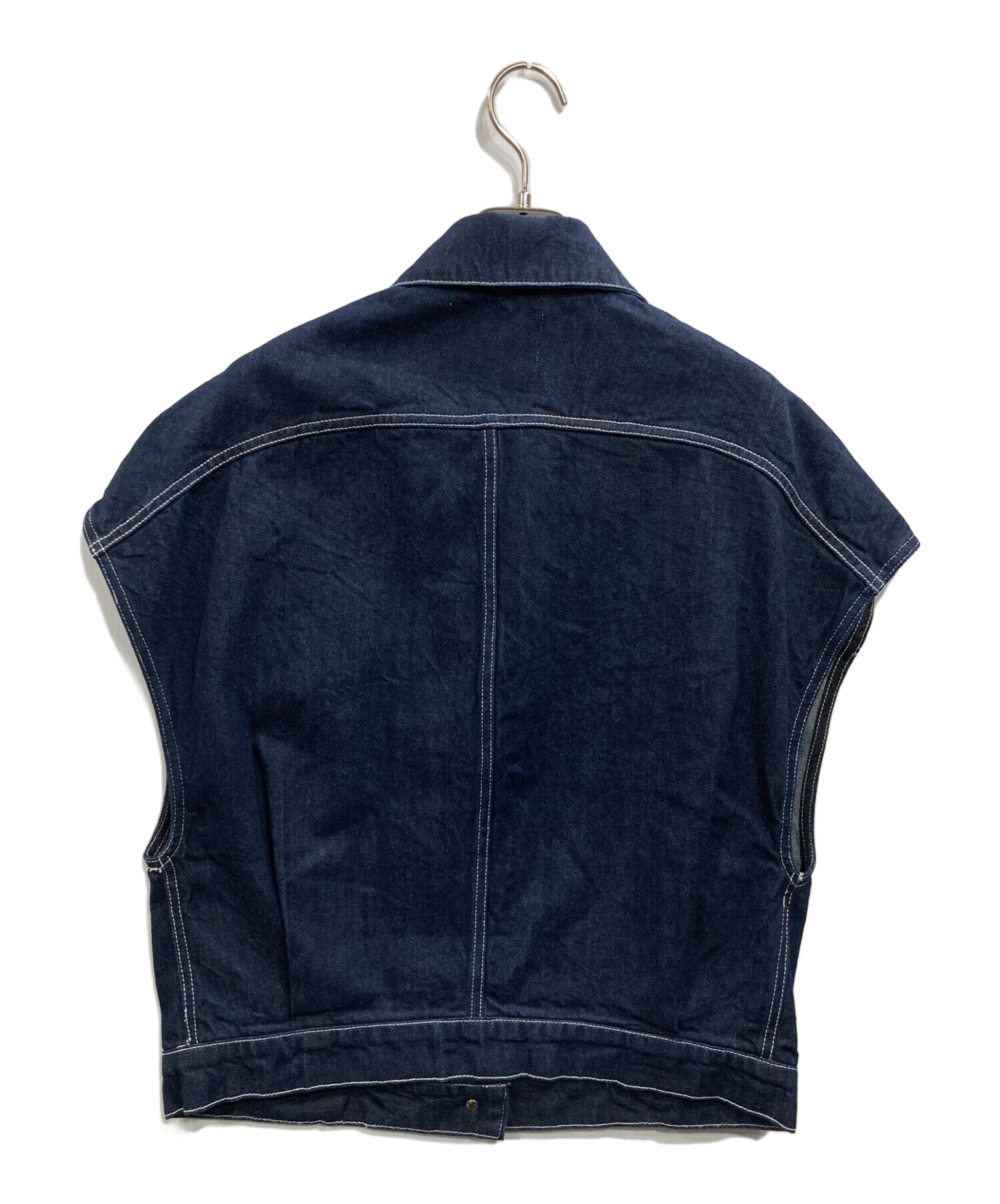 中古・古着通販】machatt (マチャット) デニムベスト インディゴ