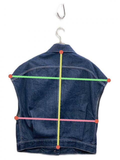 中古・古着通販】machatt (マチャット) デニムベスト インディゴ