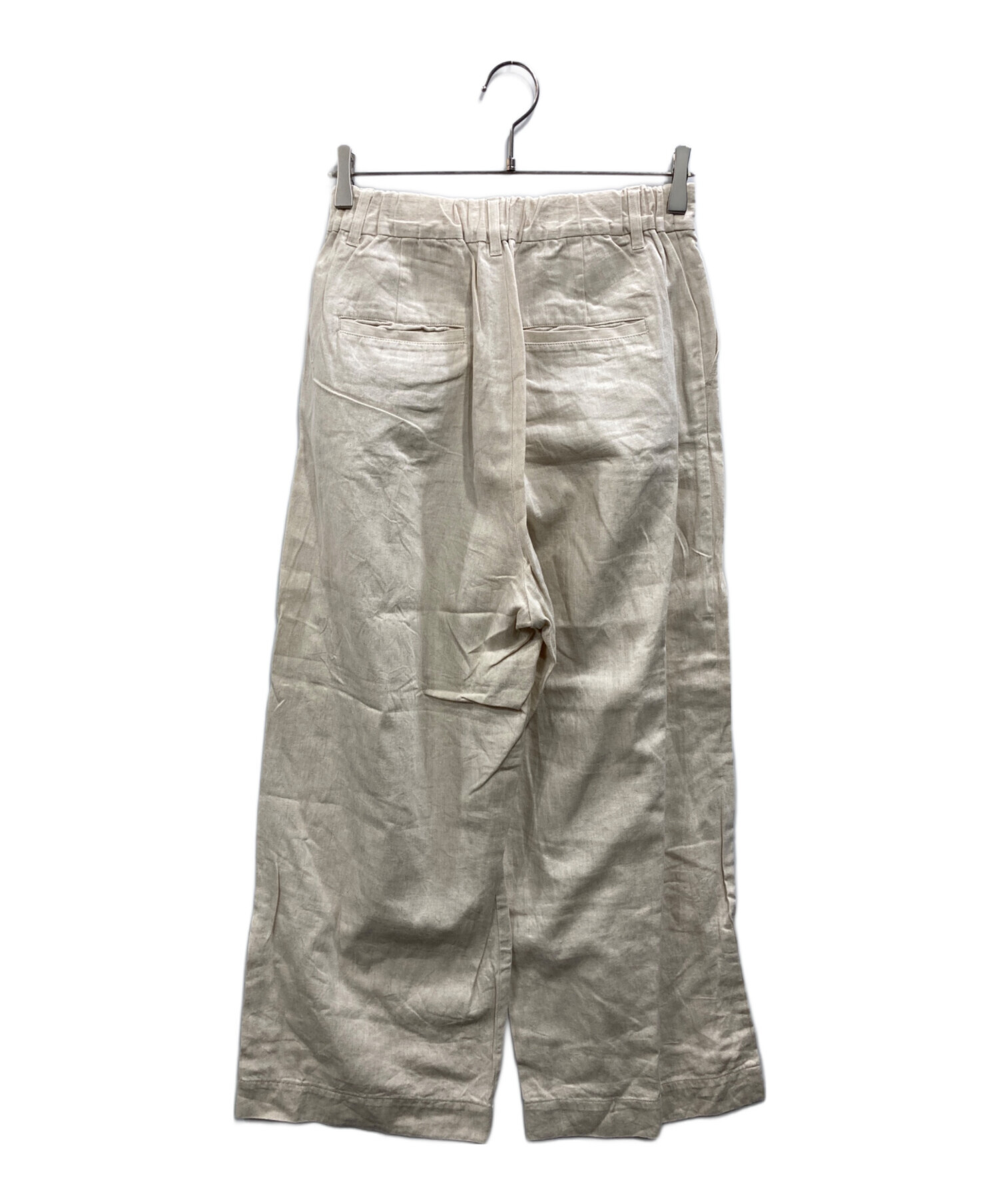 中古・古着通販】kagure (カグレ) コットンリネンパンツ アイボリー