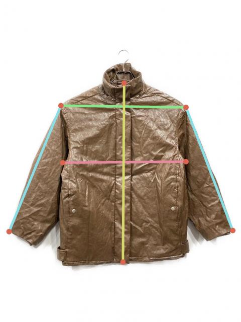 ジャケット・アウター AMERI PASTINGLIKESYNTHETICLEATHERJACKET PASTING LIKE SYNTHETIC LEATHER JACKET（その他アウター）｜Ameri