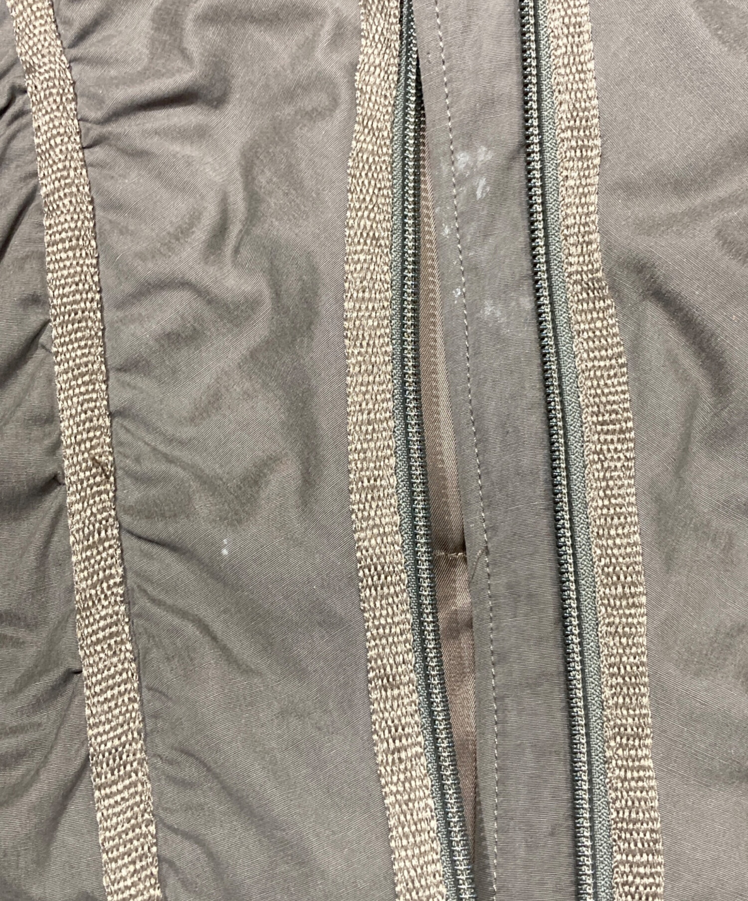 LAGUA GEM LINE DOCKING COTTON ジャケット GRAY LAGUA GEM KNIT DOCKING ブルゾン