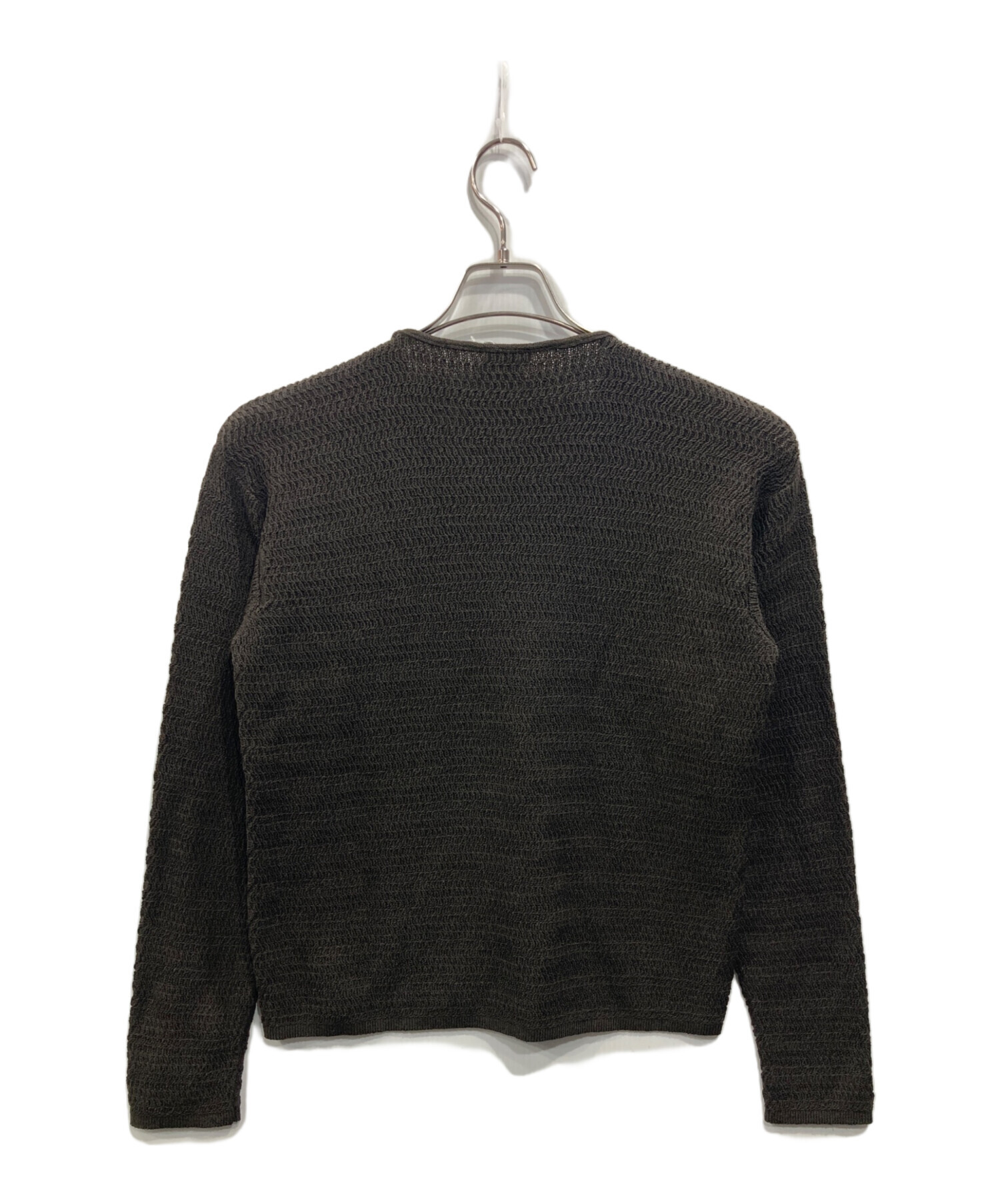 直営店購入★GUCCIトップスM ブラウン 中古・古着通販】GUCCI (グッチ) ニット ブラウン サイズ:M｜ブランド