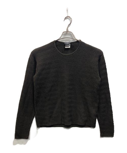 中古・古着通販】GUCCI (グッチ) ニット ブラウン サイズ:M｜ブランド