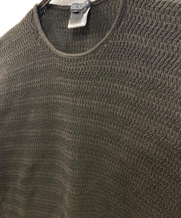 中古・古着通販】GUCCI (グッチ) ニット ブラウン サイズ:M｜ブランド