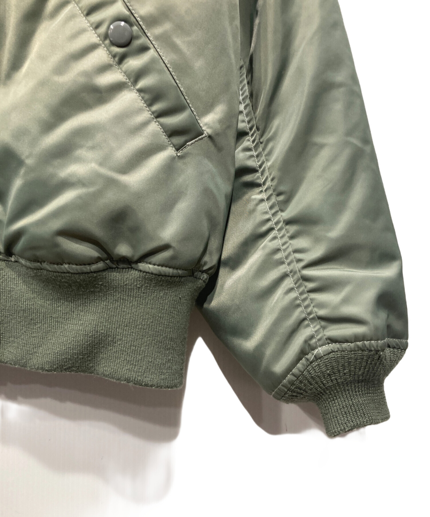 中古・古着通販】BEAMS (ビームス) MA-1ジャケット カーキ サイズ:S