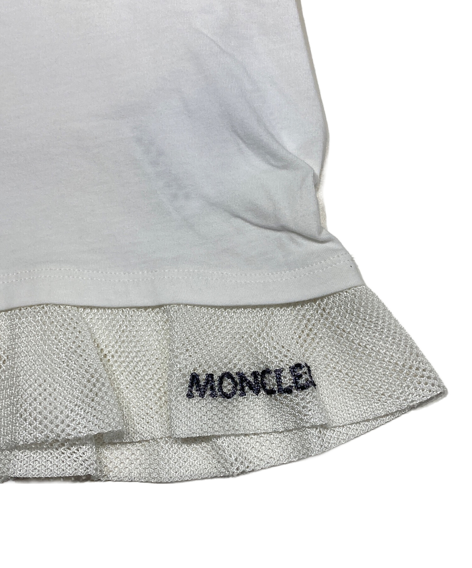 中古・古着通販】MONCLER (モンクレール) 切替カットソー ホワイト 