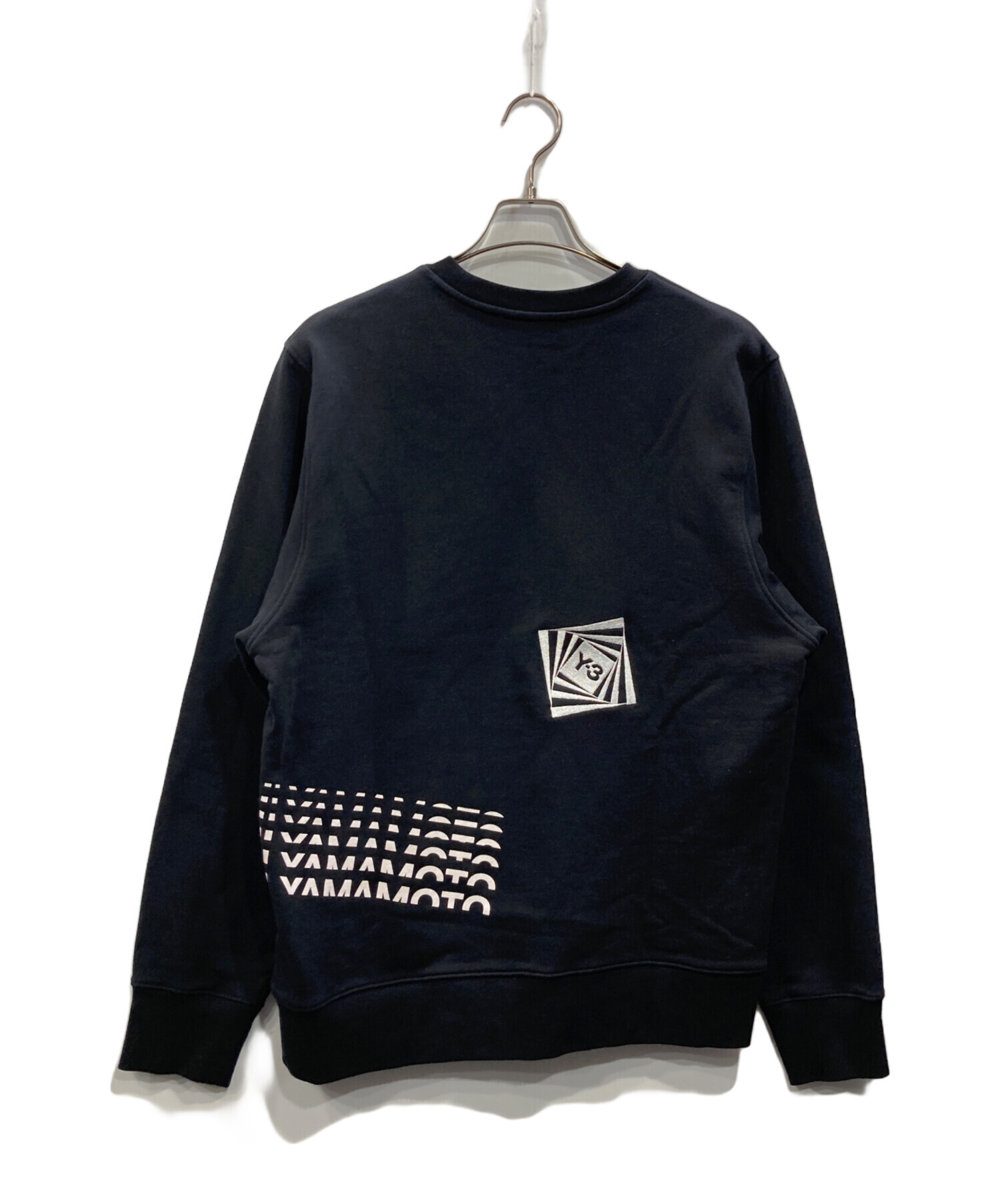 中古・古着通販】Y-3 (ワイスリー) クルーネックスウェット ブラック 