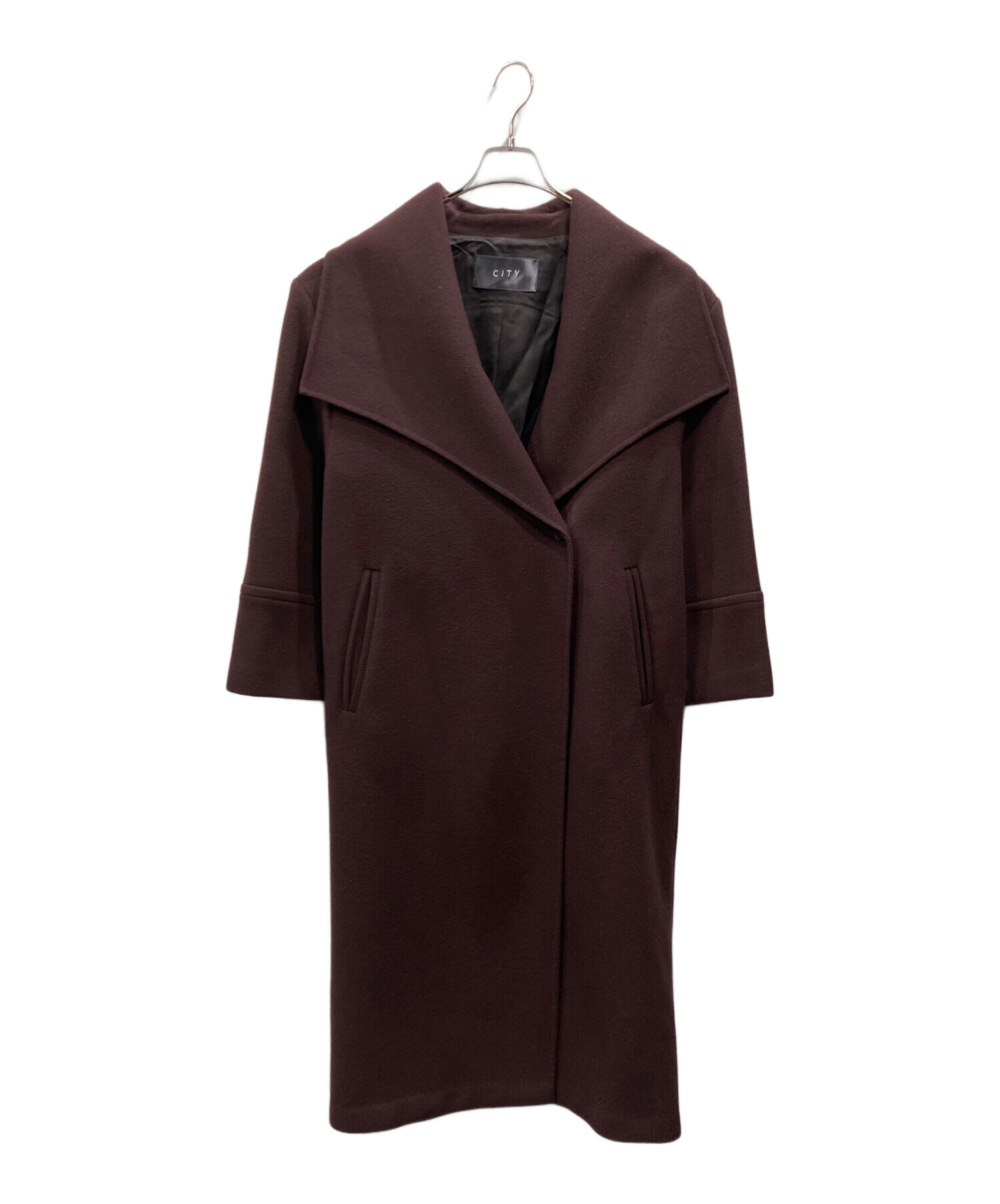中古・古着通販】CITY (シティ) ピュアウールダブルフェイスロング