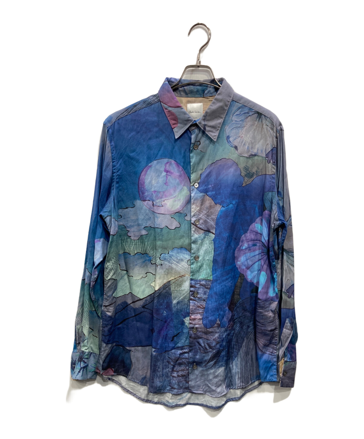 美品　ポールスミス　24SS \"Narcissus\" プリント カジュアルシャツ Paul Smith】カジュアルシャツ Narcissusプリント (Paul Smith/シャツ