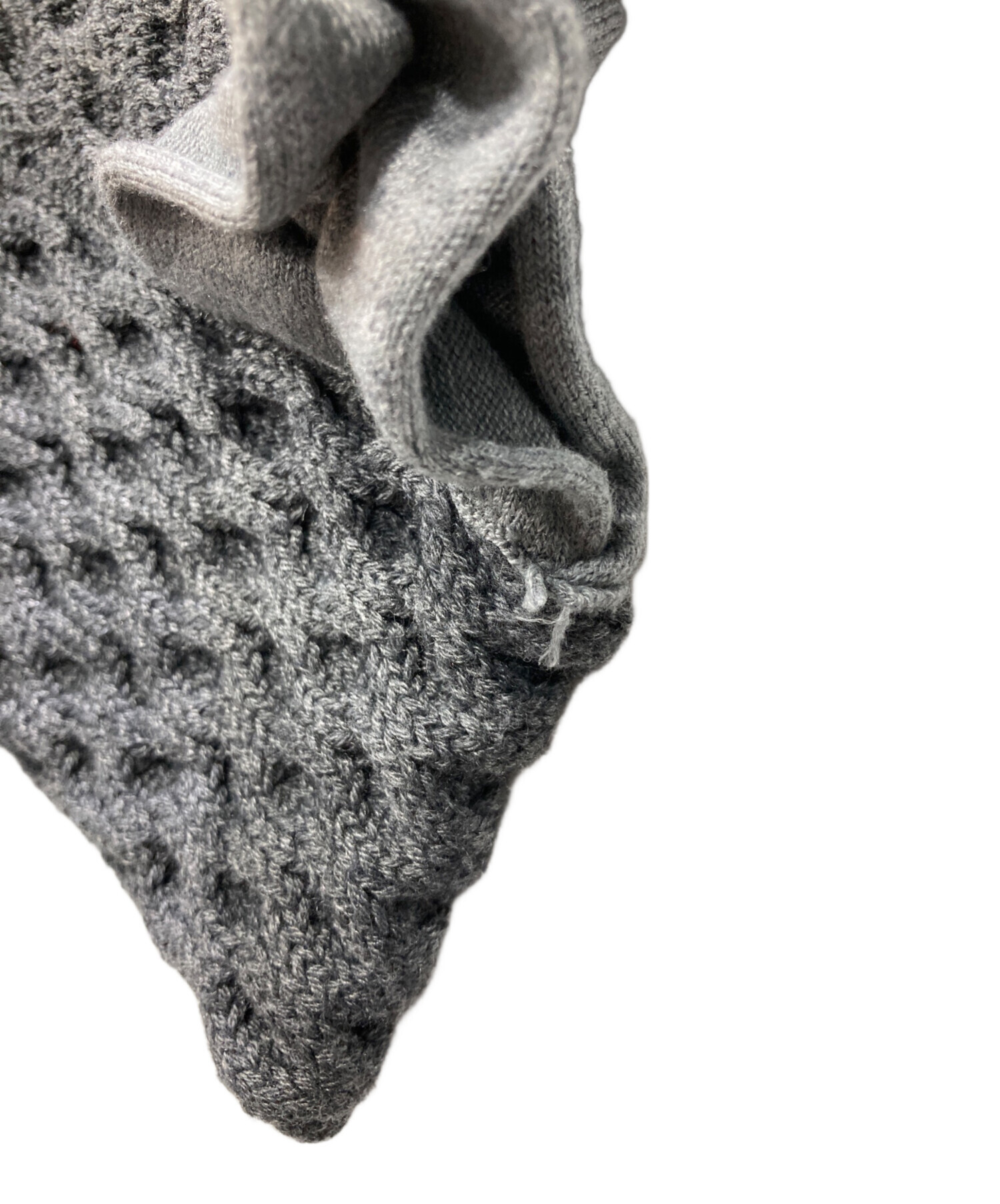 中古・古着通販】LEINWANDE (ラインヴァンド) Braids&Frill Top グレー