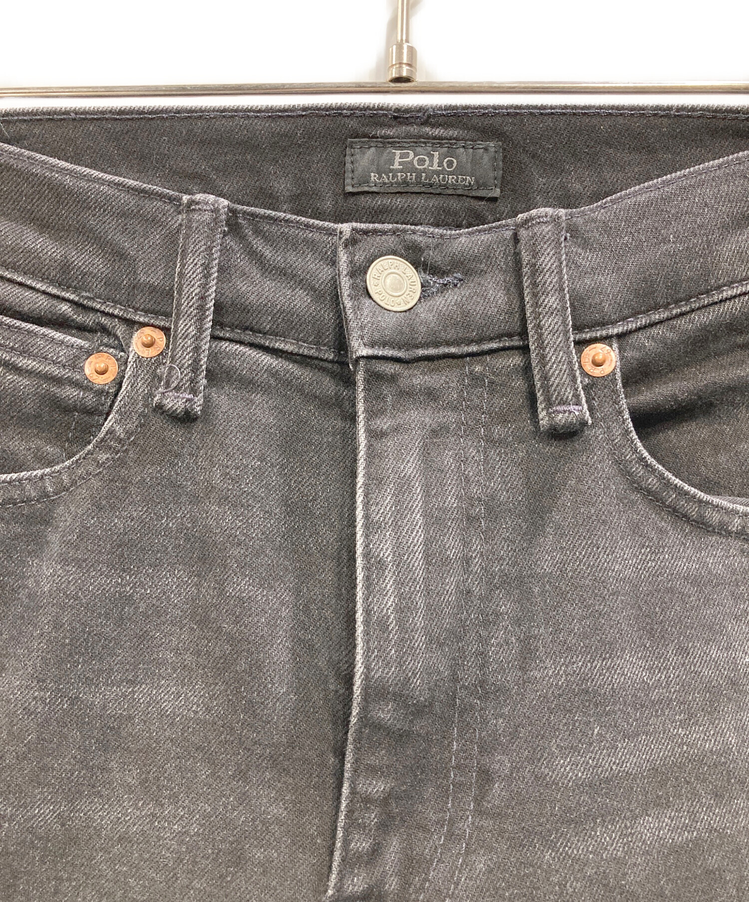 【新品】POLO RALPH LAUREN ブラックデニムパンツ30インチ 中古・古着通販】POLO RALPH LAUREN (ポロ・ラルフローレン) ブラック