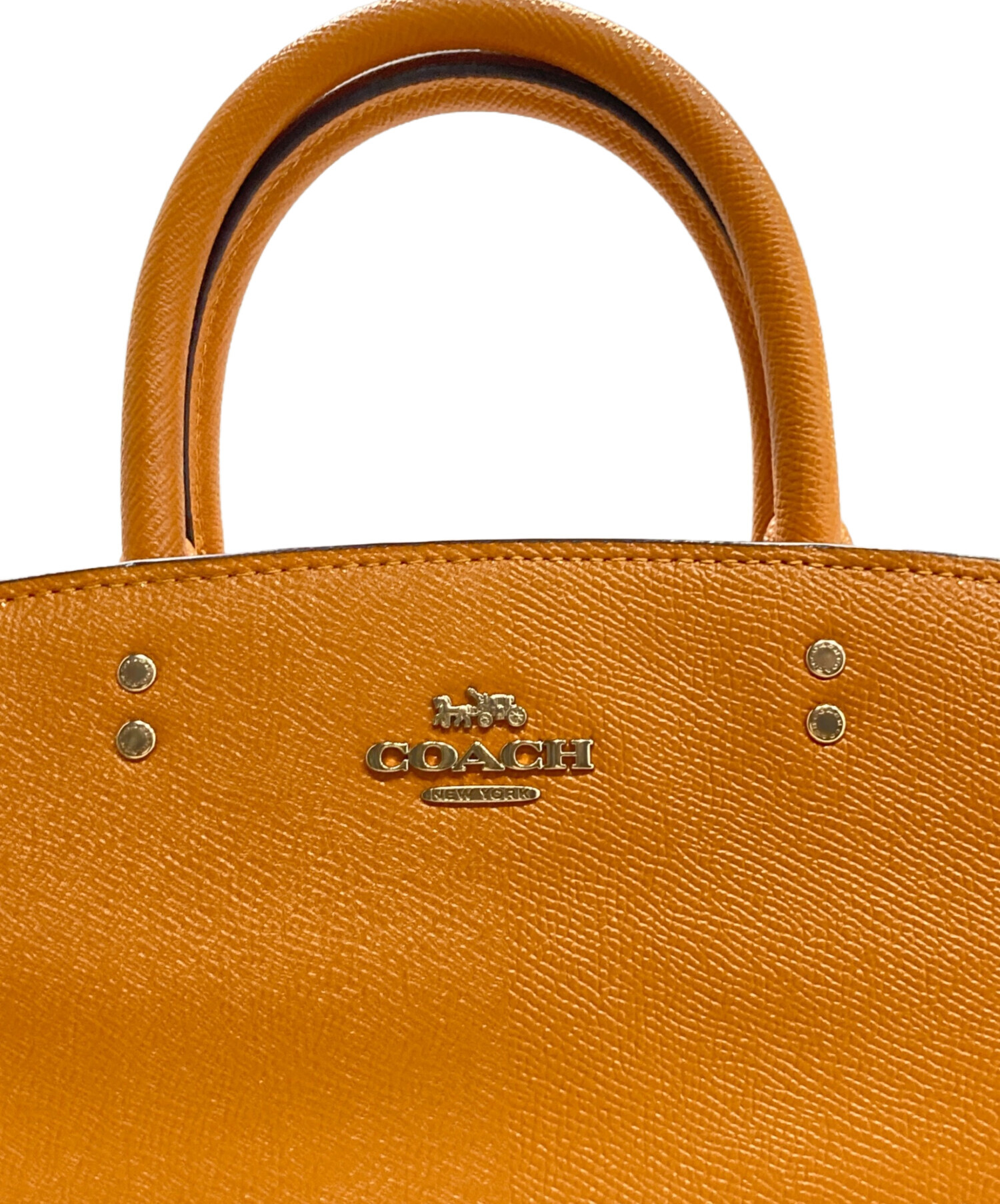 中古・古着通販】COACH (コーチ) 2WAYバッグ オレンジ｜ブランド・古着