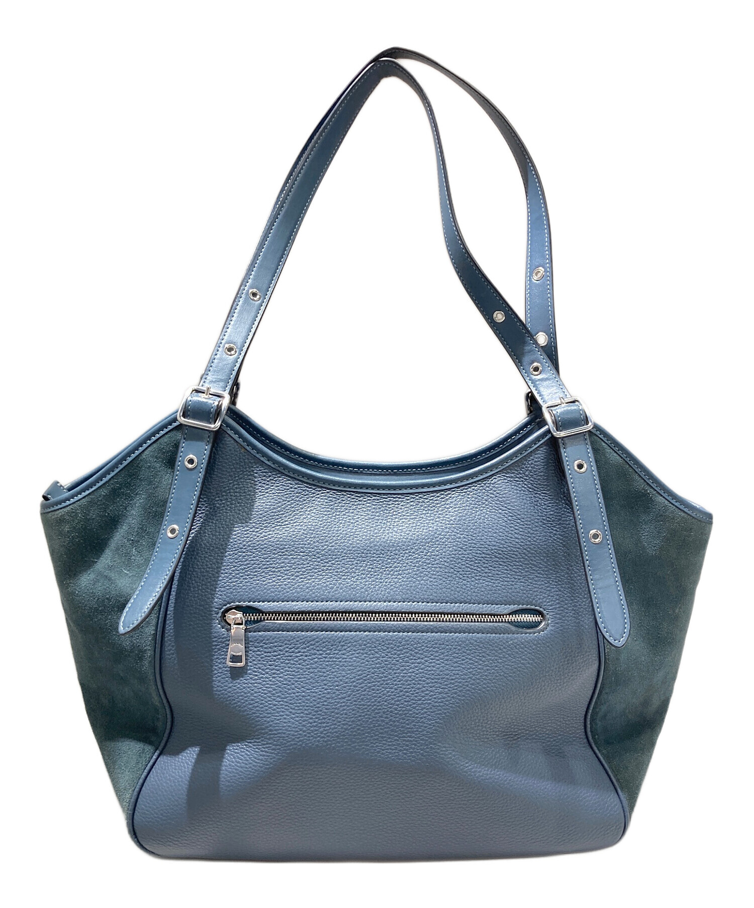 中古・古着通販】COACH (コーチ) トートバッグ ブルー サイズ