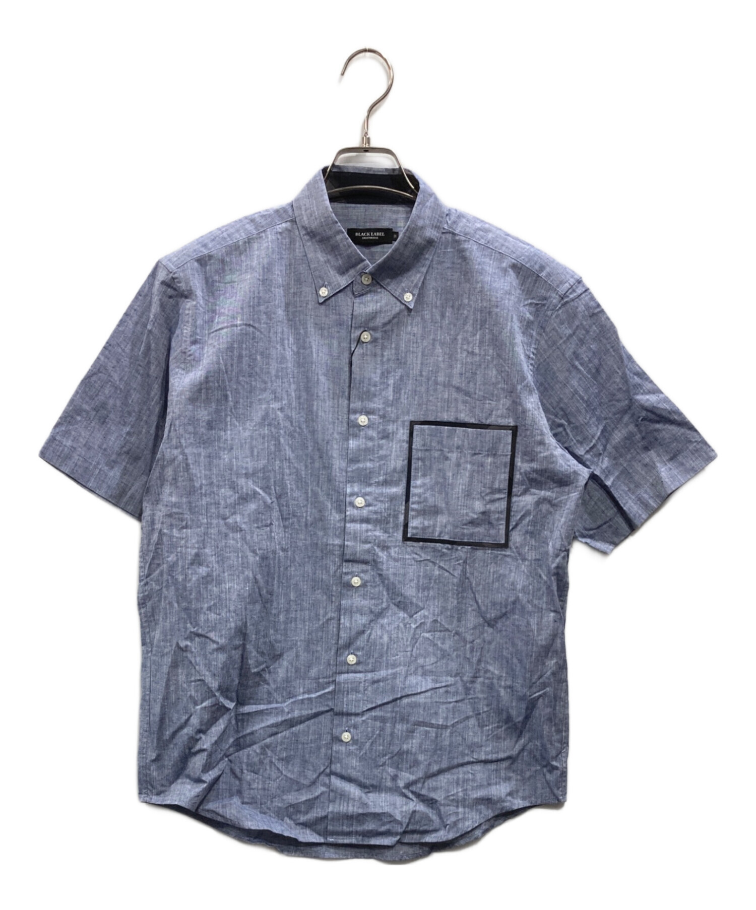 ブラックレーベル クレストブリッジ 半袖シャツ　Mサイズ　25,300円 紺系 中古・古着通販】BLACK LABEL CRESTBRIDGE (ブラックレーベル クレスト