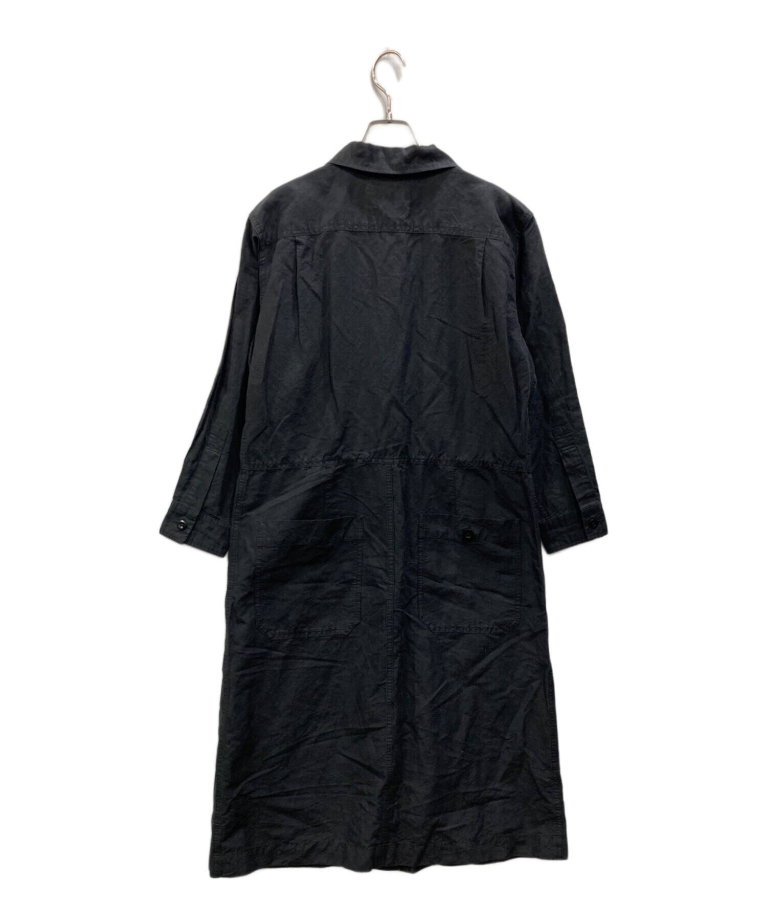 中古・古着通販】MHL (エムエイチエル) シャツワンピース ブラック