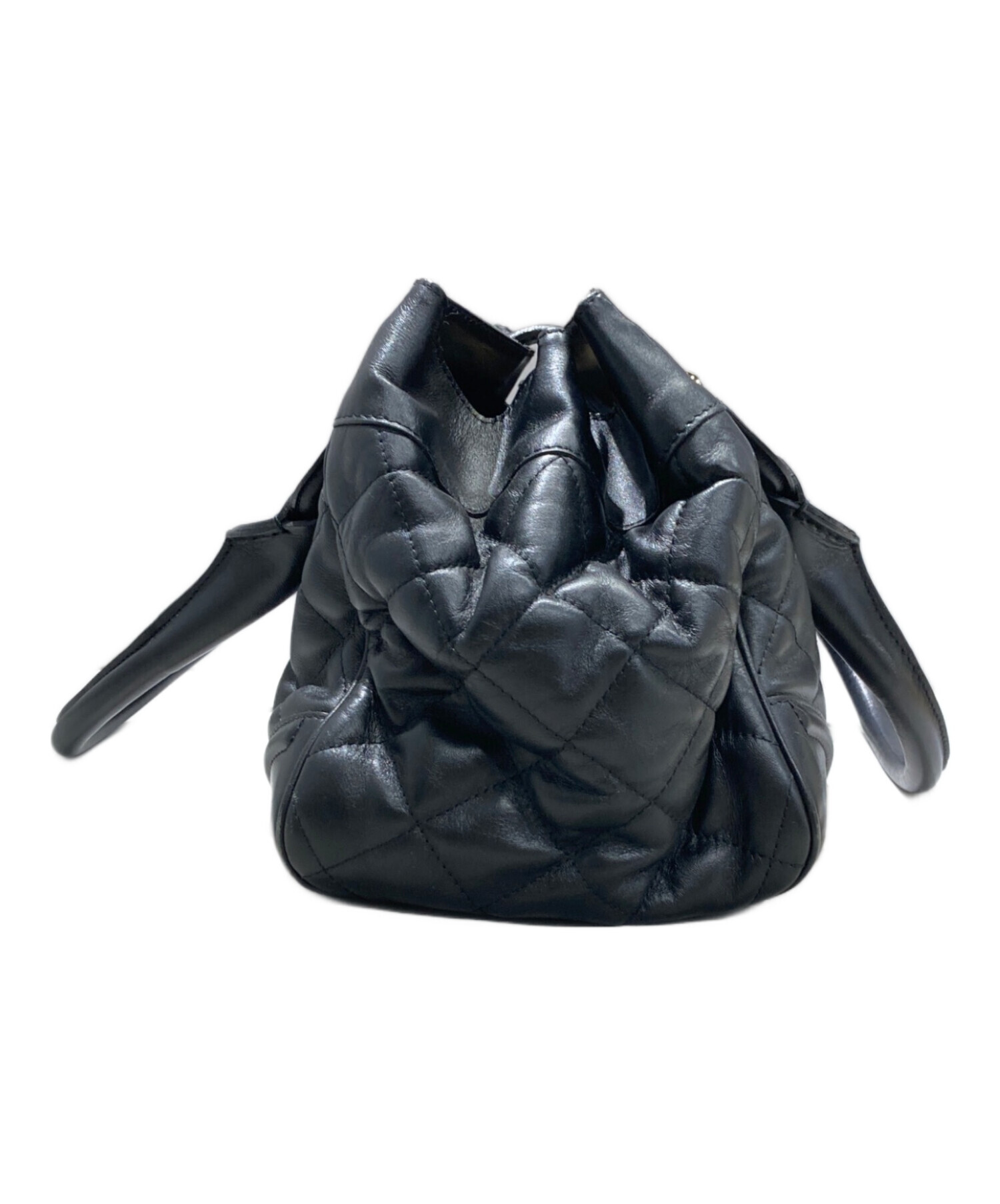 中古・古着通販】BURBERRY (バーバリー) キルティングレザーバッグ 