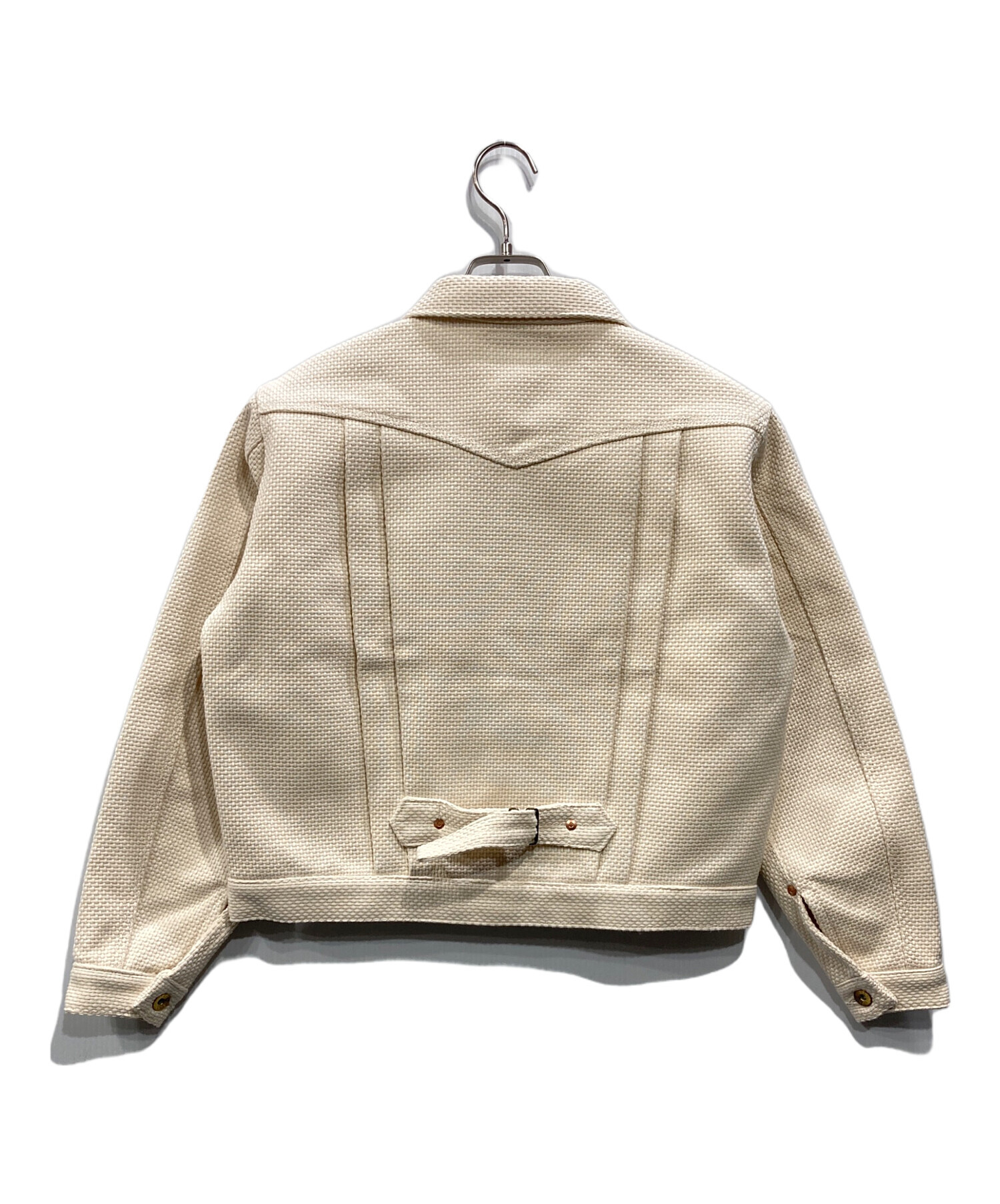 BLURRED CLOTHING SASHIKO SPORTS JACKET Light Blue Denim Sashiko 
