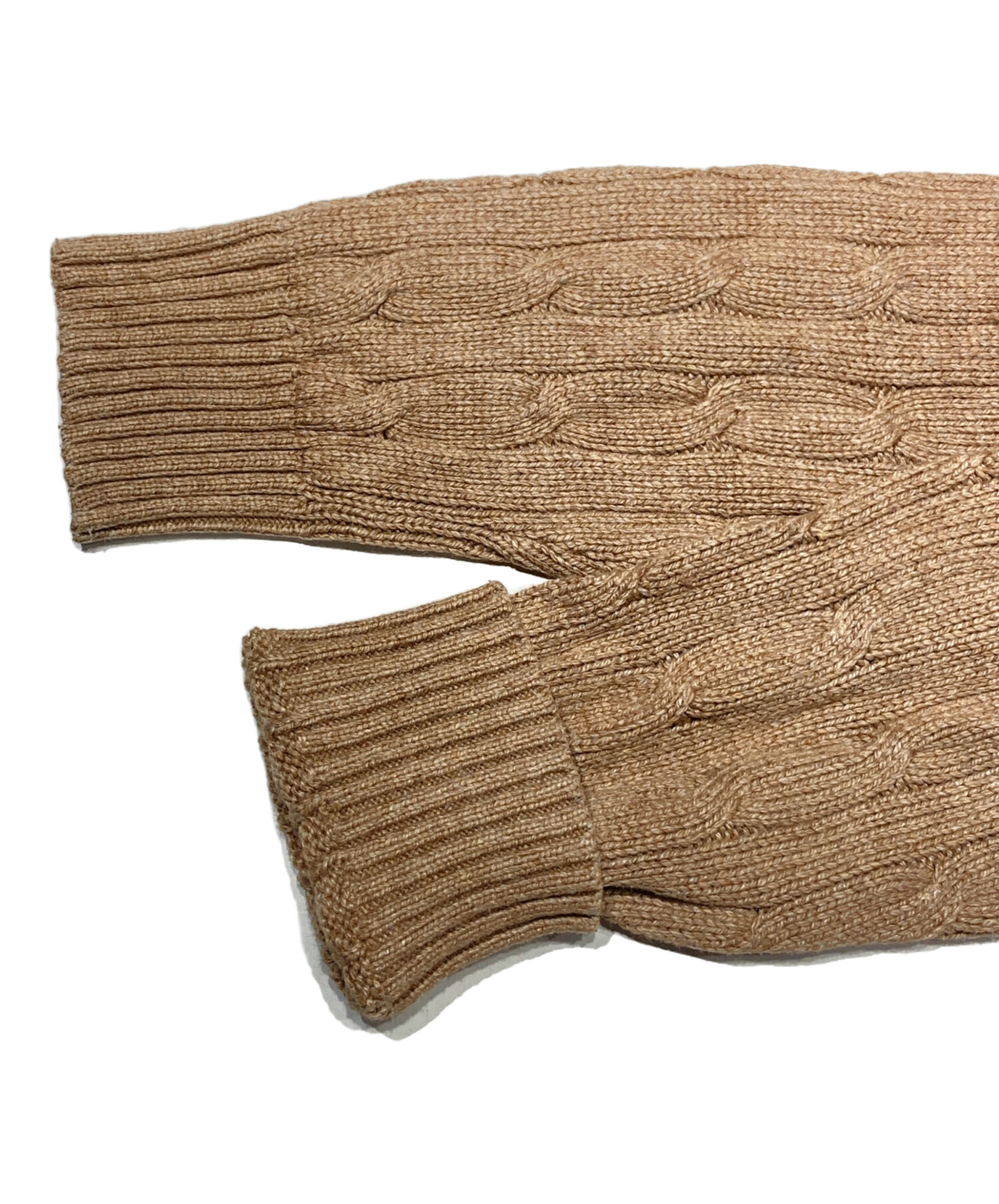 ラルフローレン ケーブルニット SILK シルク ベージュ セーター 中古・古着通販】POLO RALPH LAUREN (ポロ・ラルフローレン) シルク