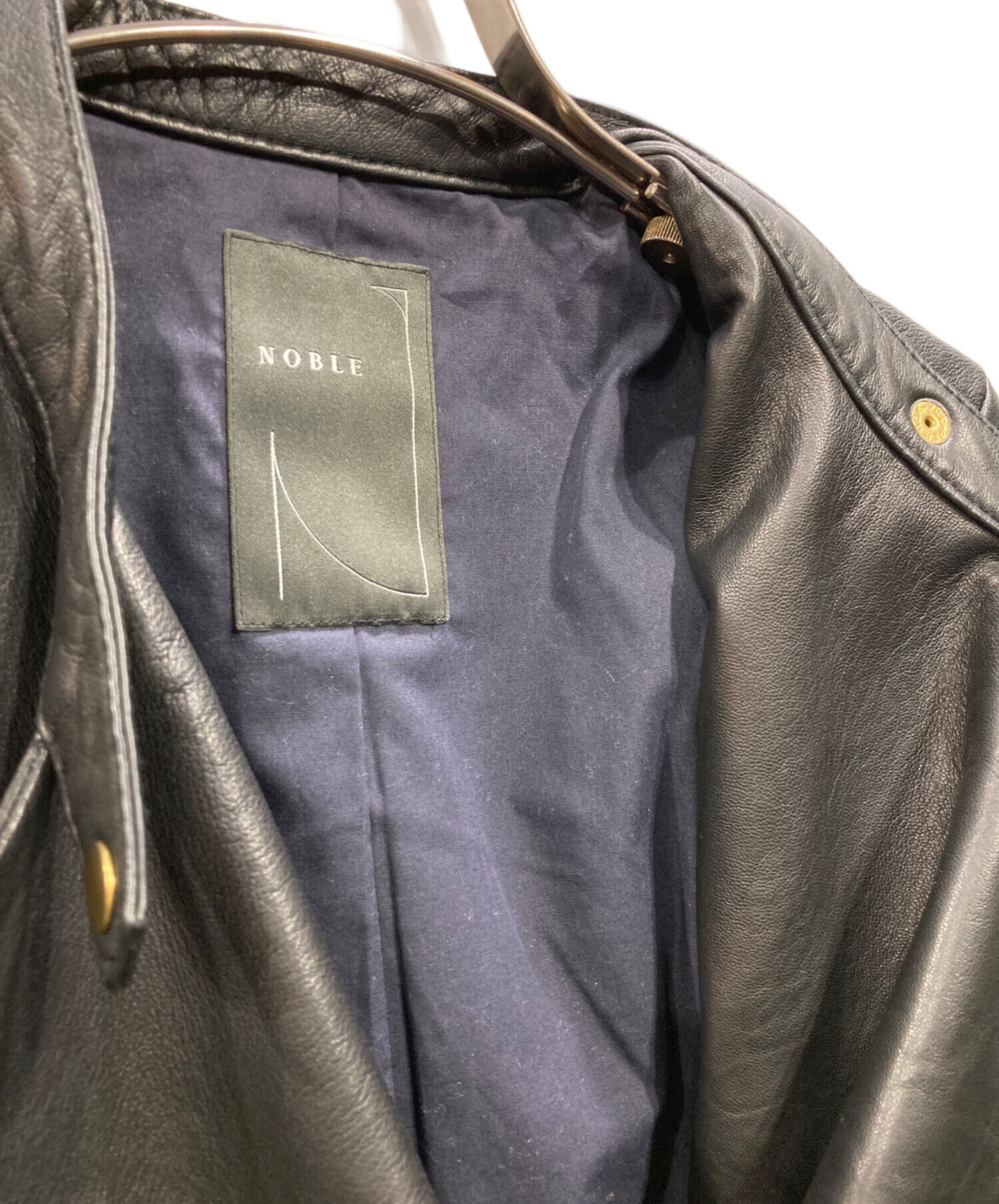 中古・古着通販】Noble (ノーブル) レザージャケット ブラック サイズ