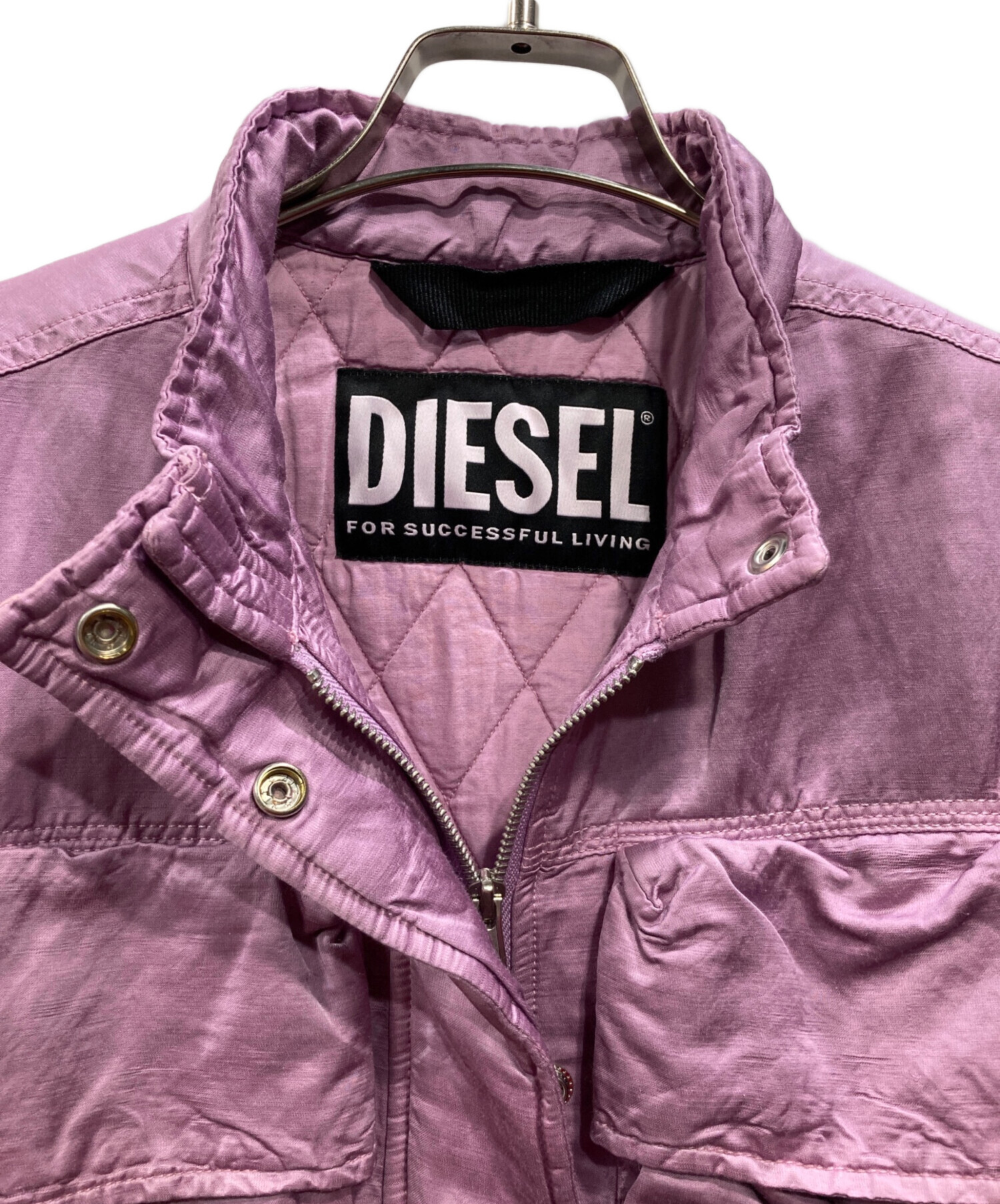 【未使用品】【タグ付き】DIESEL ナイロンジャケット サイズXXL 中古・古着通販】DIESEL (ディーゼル) ナイロンジャケット ブラック