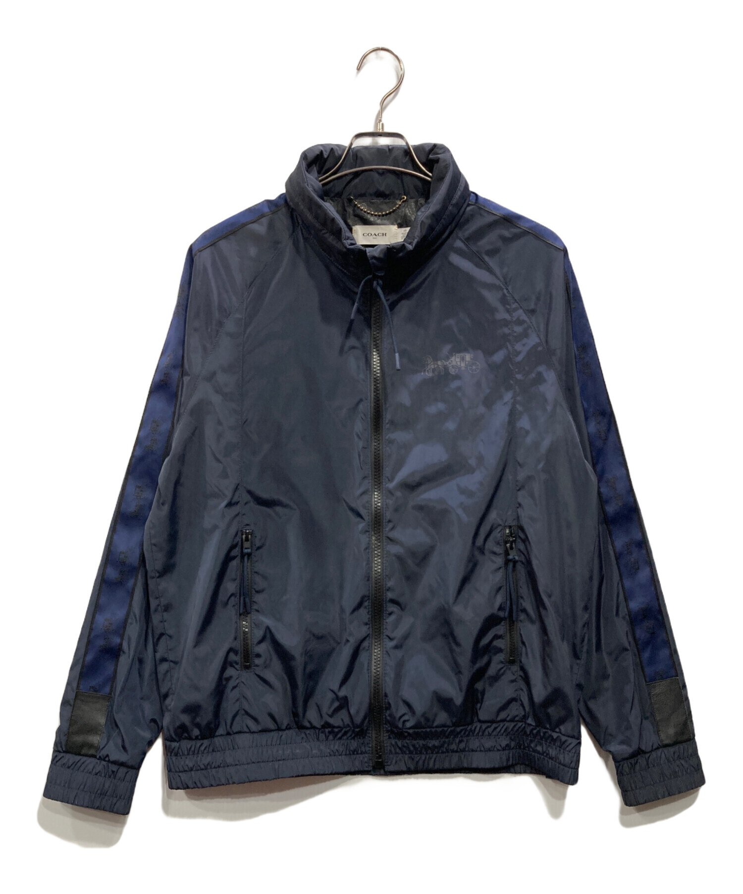 COACH ジャンパー ネイビー 中古・古着通販】COACH (コーチ) ジップジャケット ネイビー サイズ:48