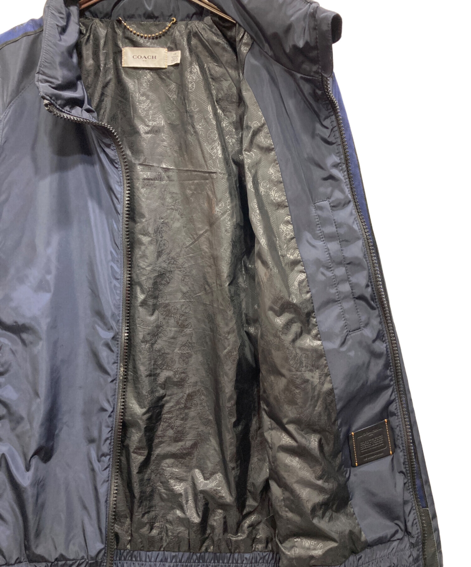 中古・古着通販】COACH (コーチ) ジップジャケット ネイビー サイズ:48