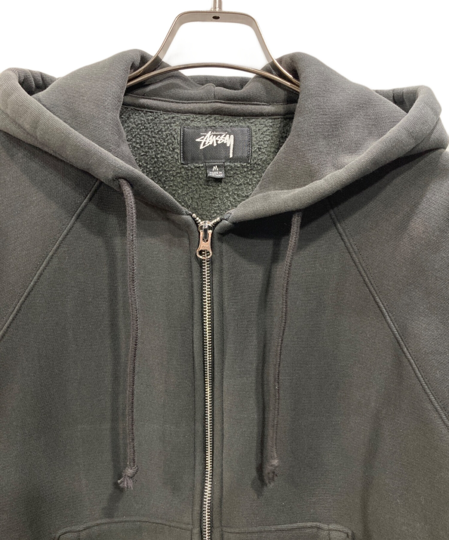 stussy RELAXED ZIP HOODIE グレー STUSSY（ステューシー） パーカー ジップアップ メンズ Raglan ( full