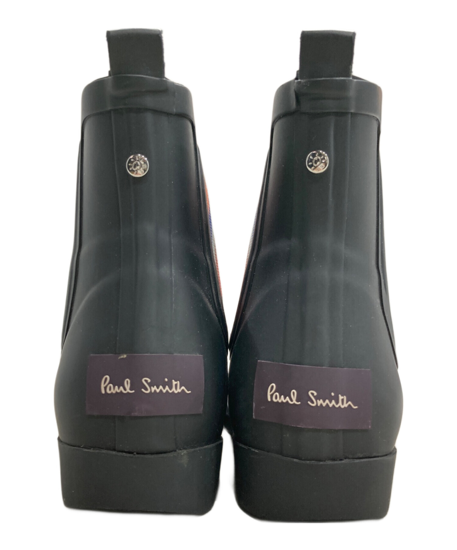 【paul smith】サイドゴアブーツ　クロコ型押し　ブラック 中古・古着通販】PAUL SMITH (ポールスミス) サイドゴアレインブーツ