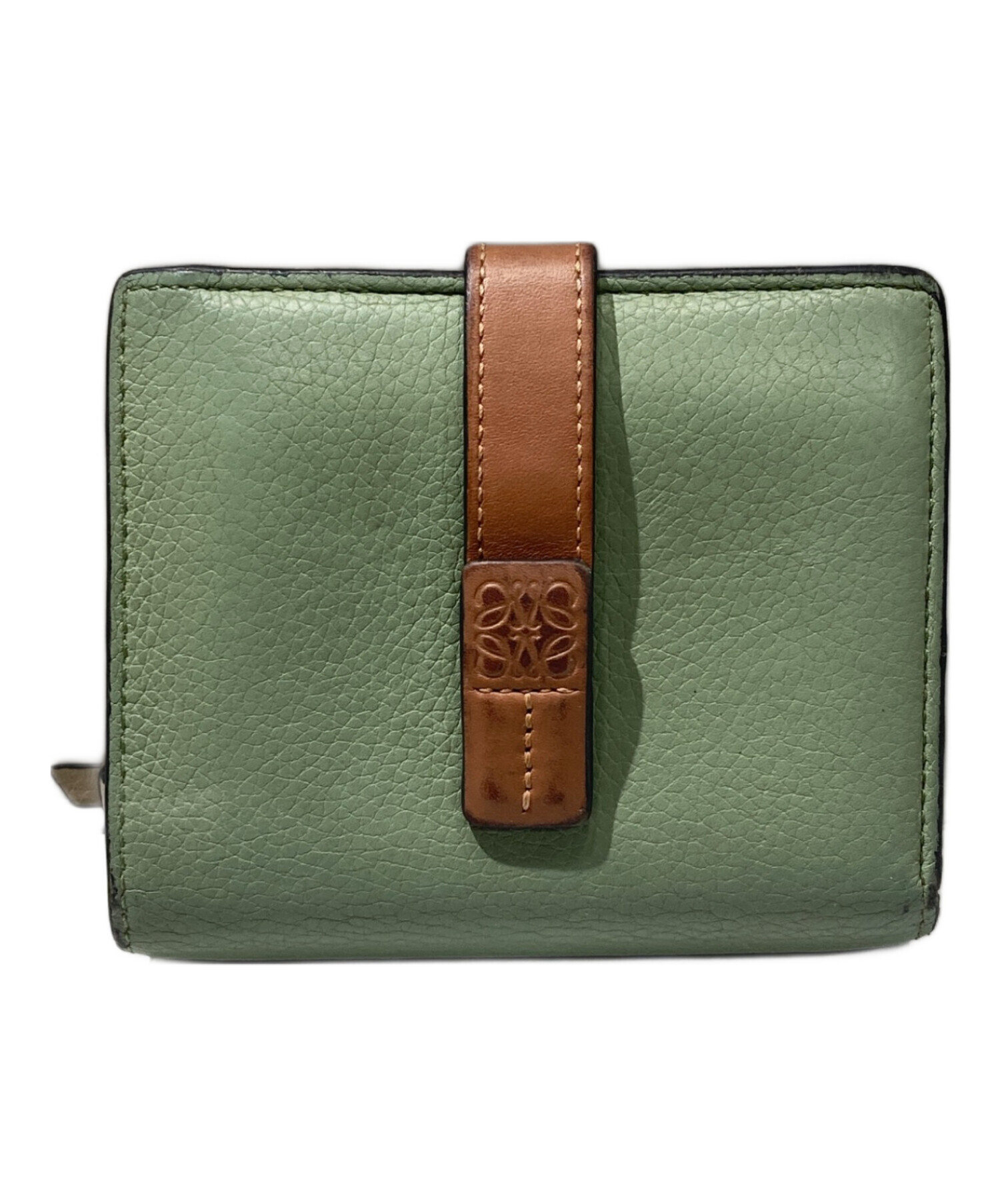 中古・古着通販】LOEWE (ロエベ) コンパクトジップウォレット グリーン
