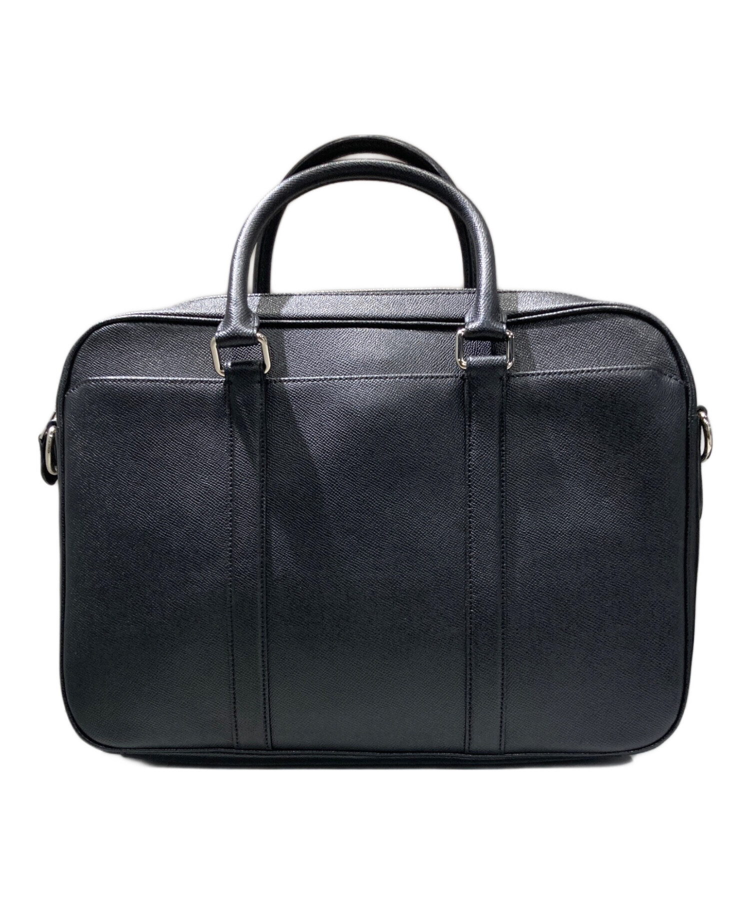 COACH ブリーフケース ビジネスバッグ 56018 Perry 2way 中古・古着通販】COACH (コーチ) Perry Slim Brief ブラック｜ブランド