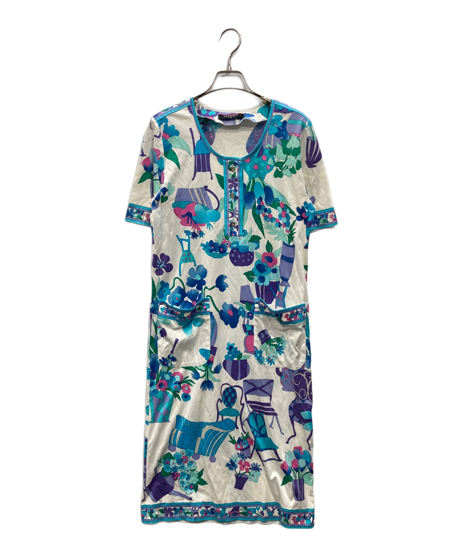 LEONARD 半袖 ワンピース 中古・古着通販】LEONARD FASHION (レオナールファッション) 半袖