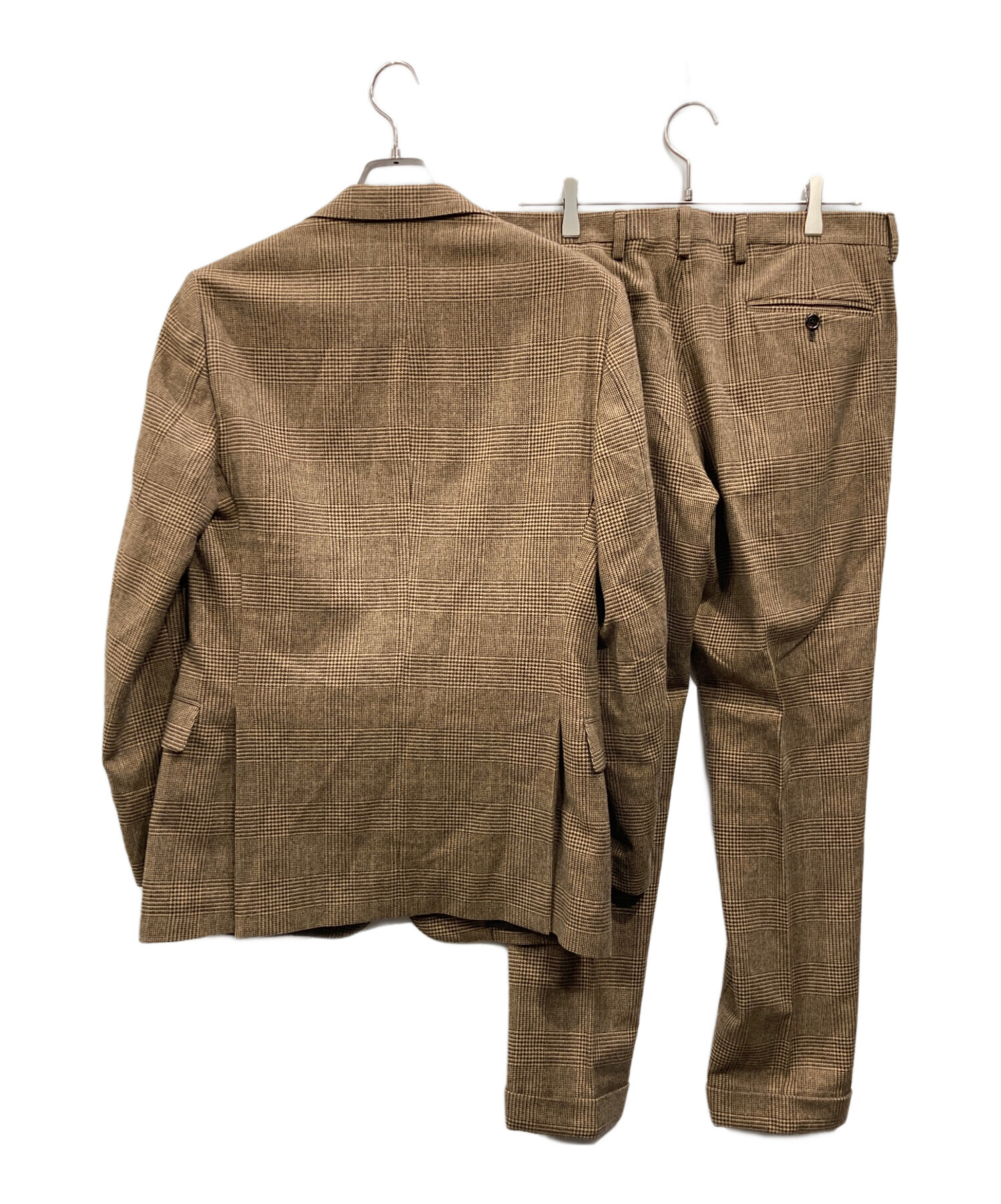 Ralph Lauren ダブルスーツ ブラウン チェック 中古・古着通販】POLO RALPH LAUREN (ポロ・ラルフローレン) チェック