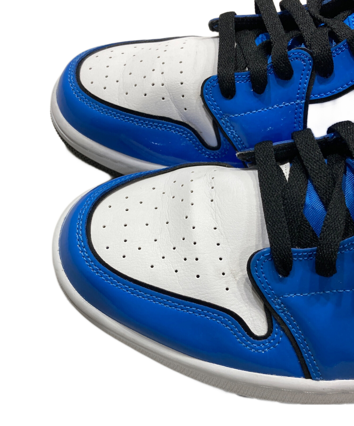 中古・古着通販】NIKE (ナイキ) Air Jordan 1 Mid SE ブルー サイズ:30 