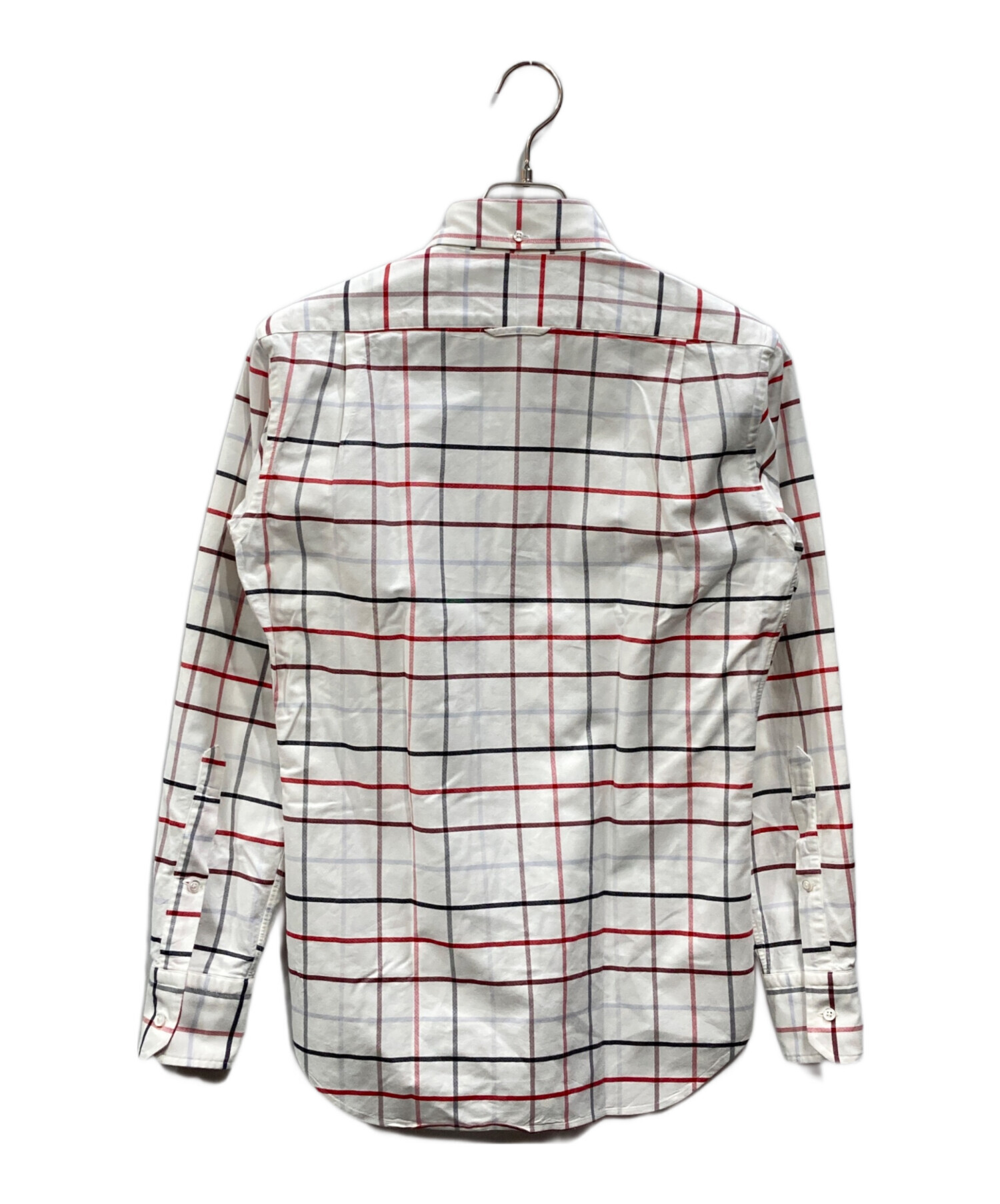 中古・古着通販】Thom Browne (トムブラウン) チェックシャツ ホワイト