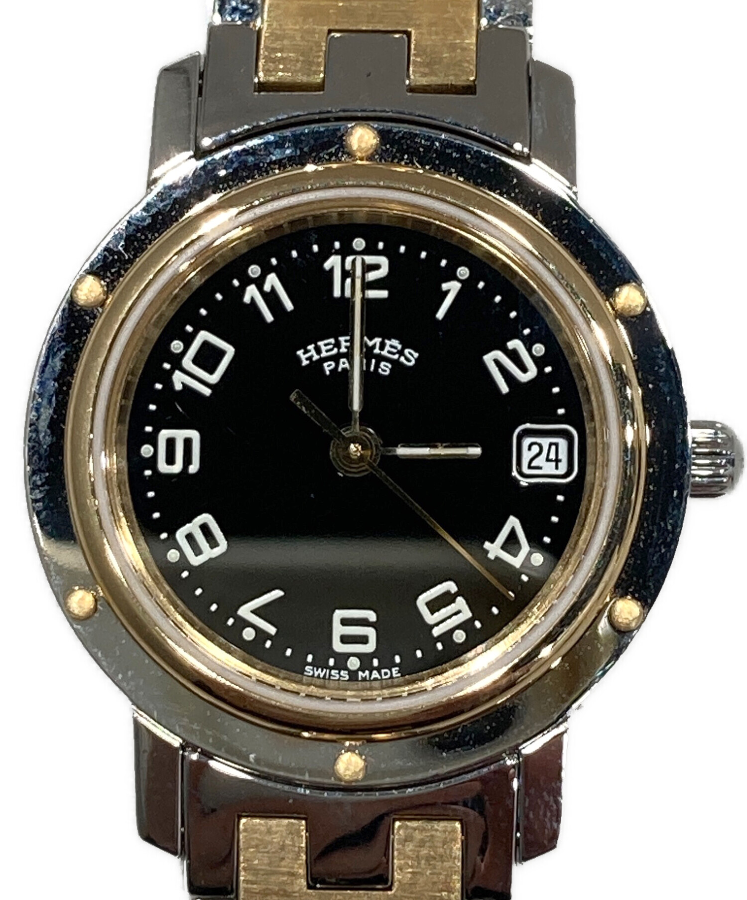 中古・古着通販】HERMES (エルメス) クリッパー ブラック サイズ 