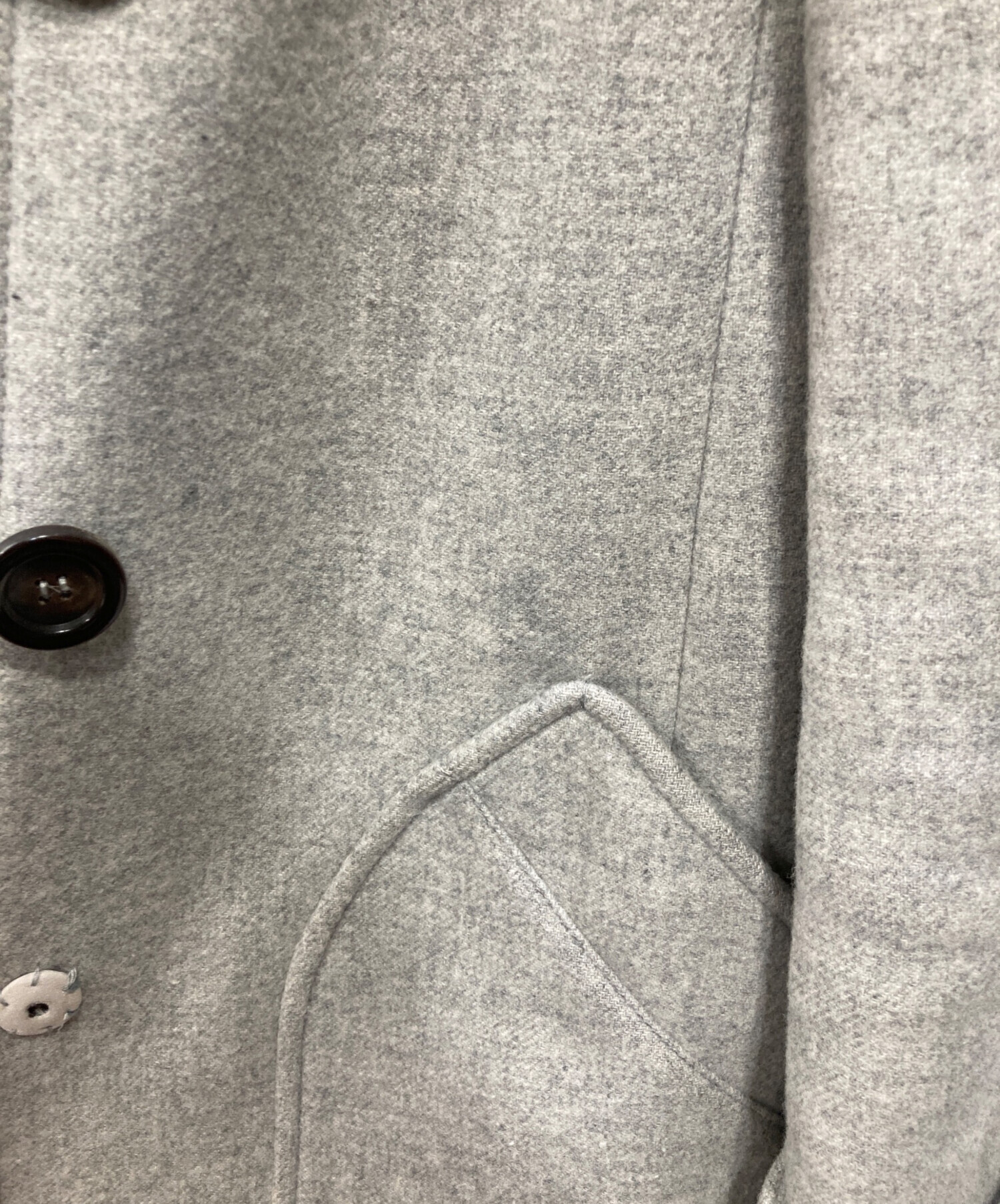 中古・古着通販】MIU MIU (ミュウミュウ) フーデッドコート グレー